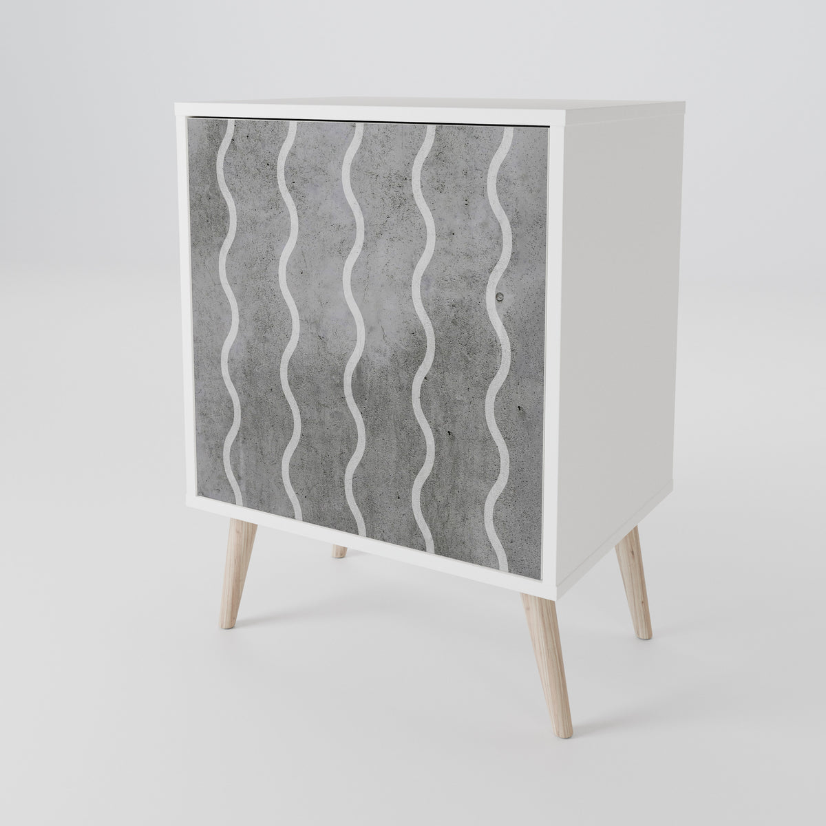 WAVES OF CONCRETE 1-Door Sideboard