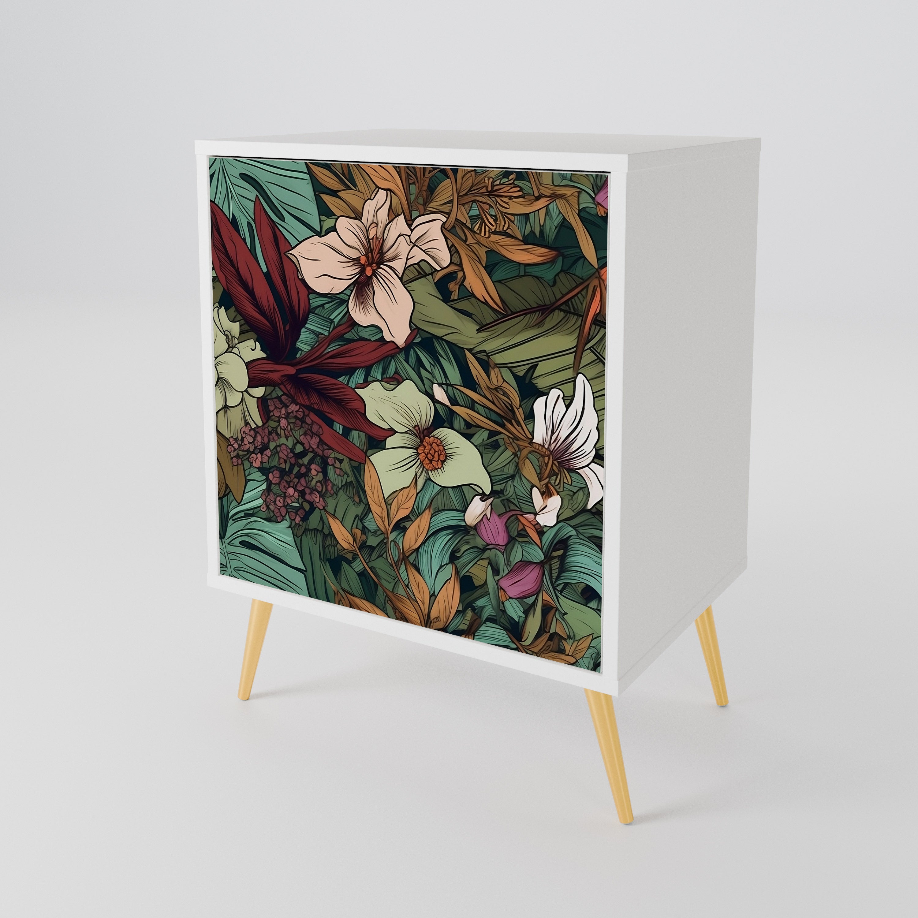 BOTANICAL EMERGENCE 1-Door Sideboard