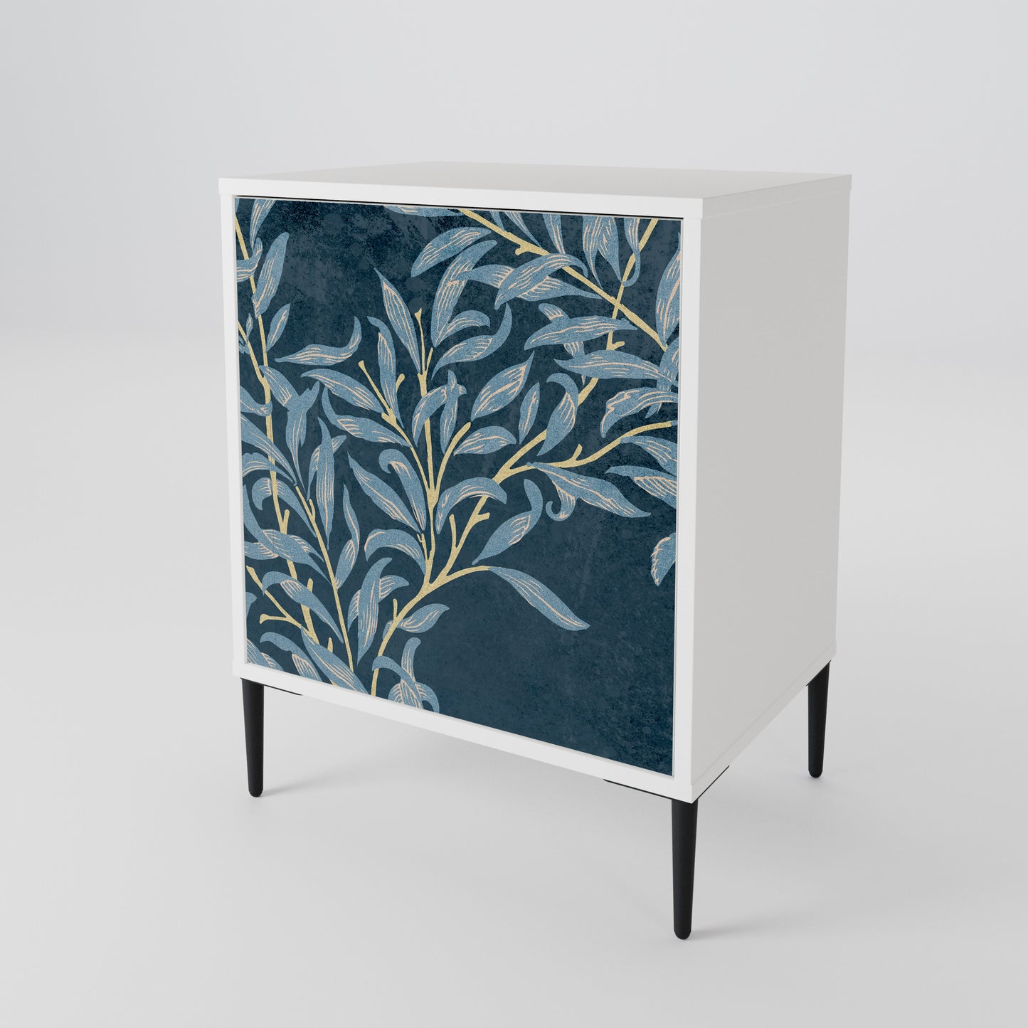 BLUE LEAVES 1-Door Sideboard