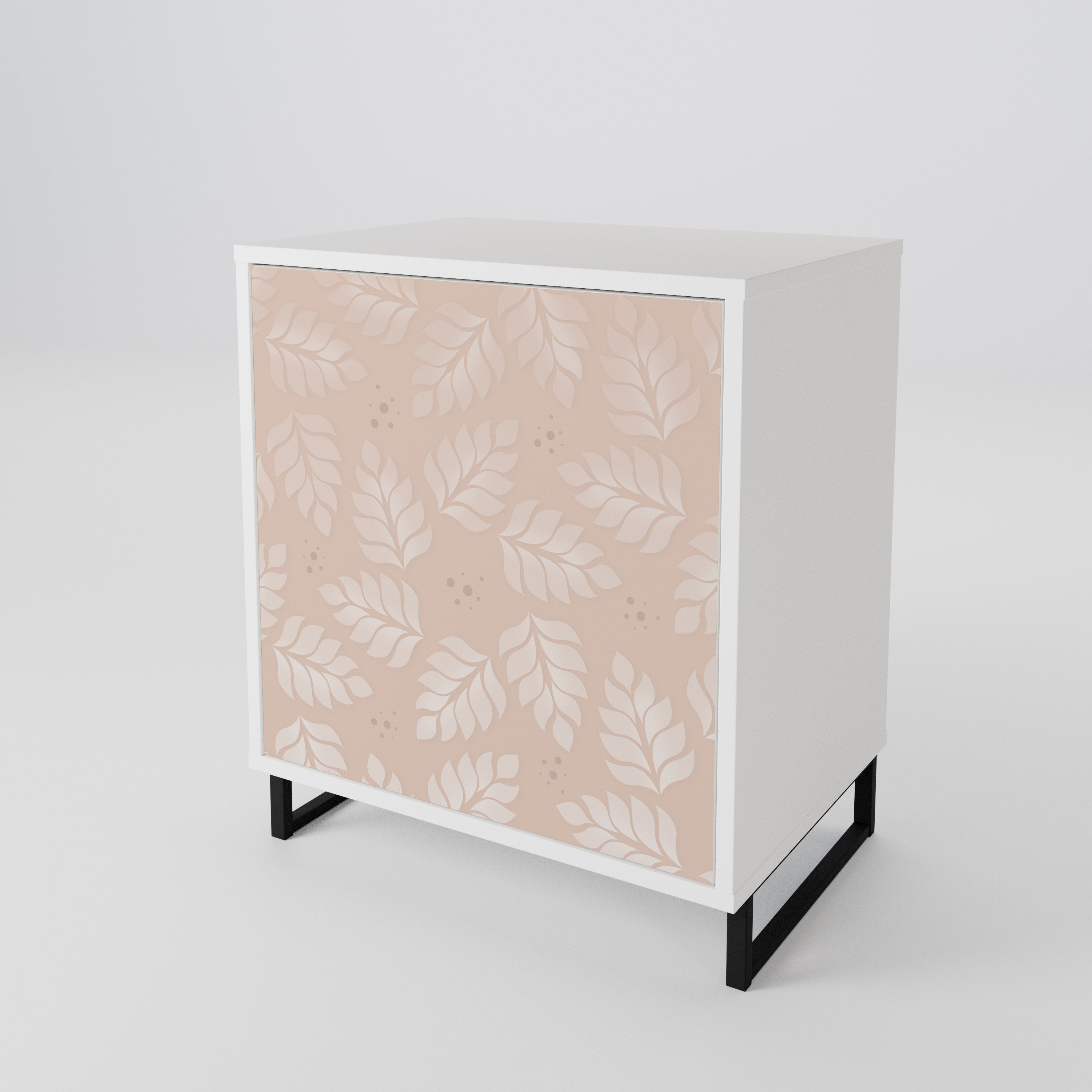 LEAVES ON BEIGE 1-Door Sideboard