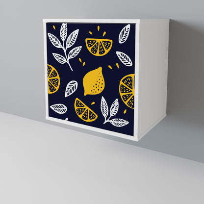 CITRUS BLACK AND WHITE 1-Door Sideboard