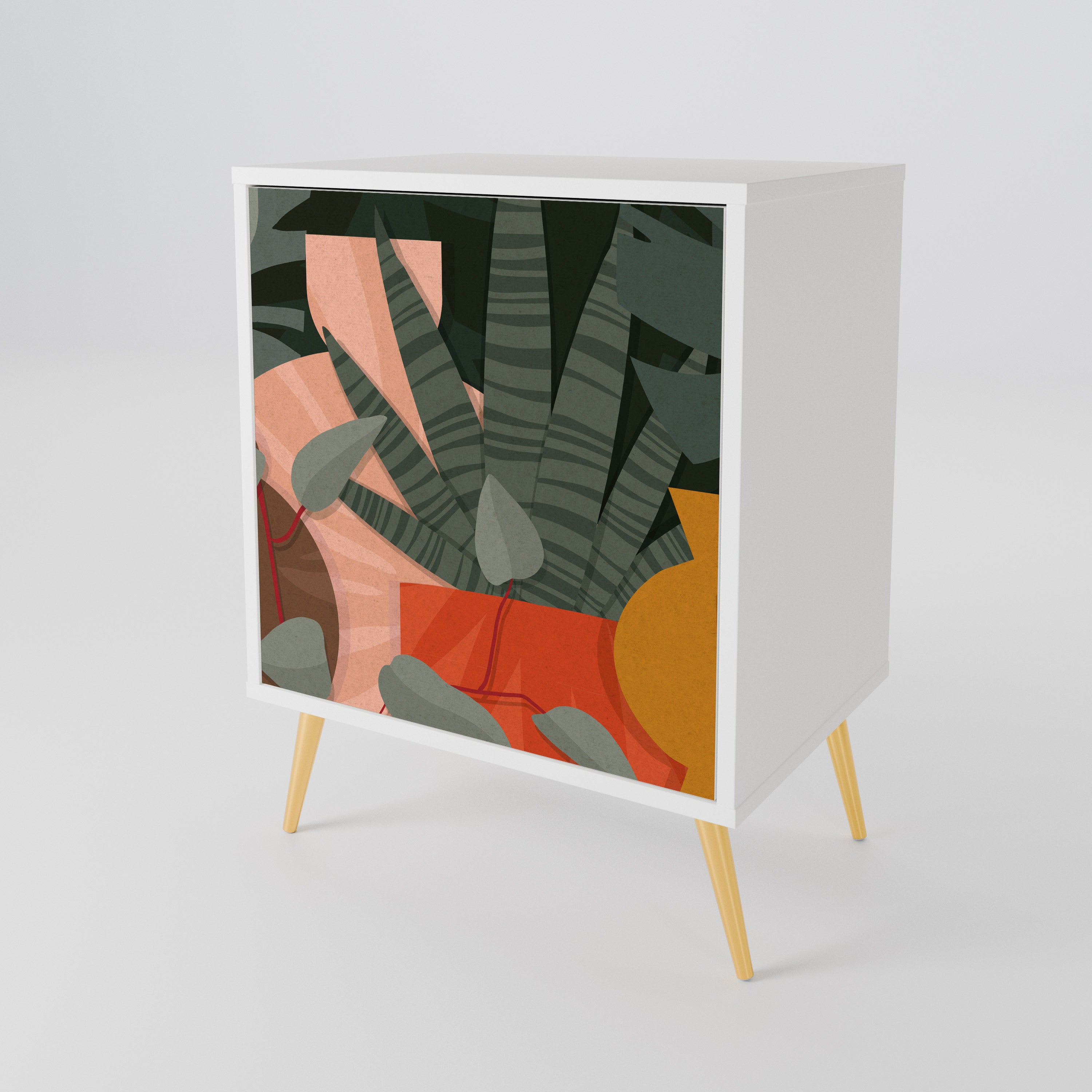 TROPICAL COMPOSITION 1-Door Sideboard