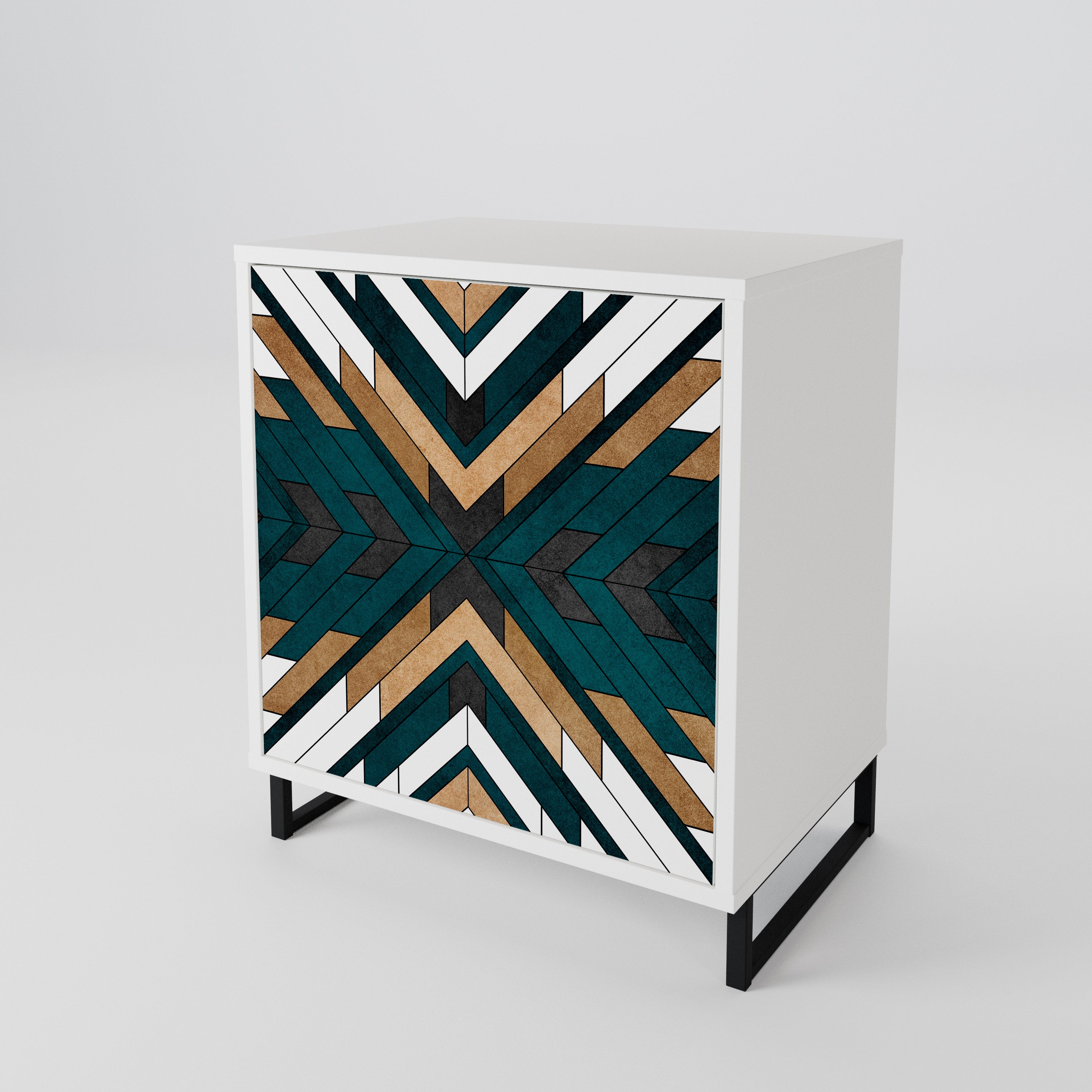 ARTISTIC GEOMETRY 1-Door Sideboard