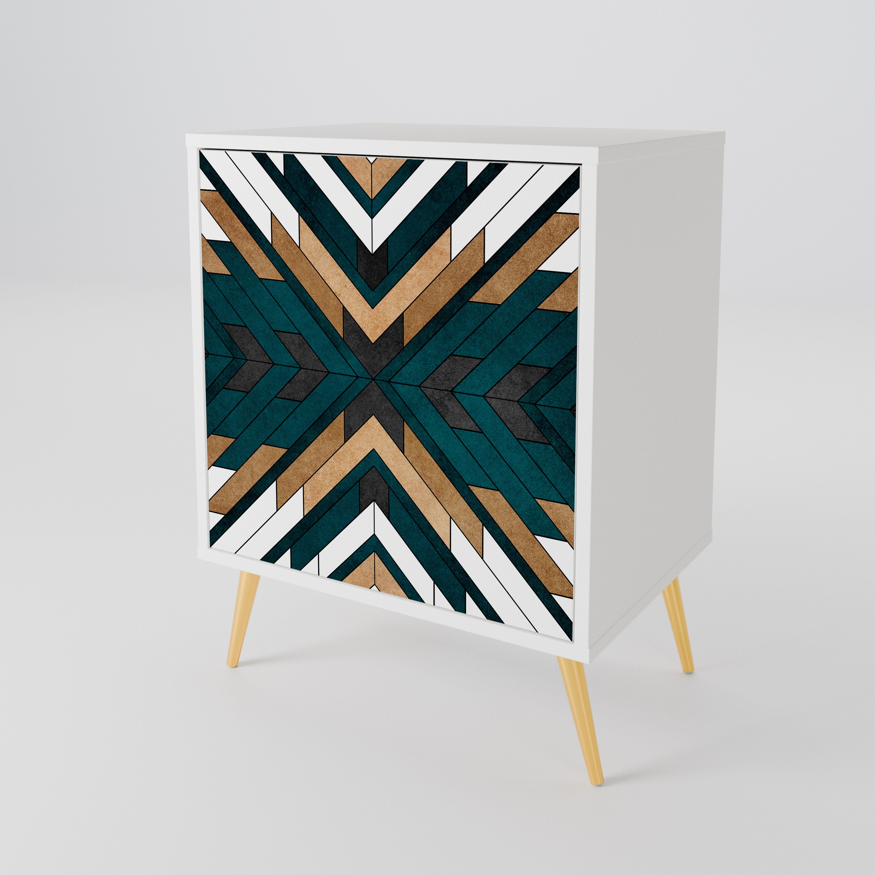 ARTISTIC GEOMETRY 1-Door Sideboard