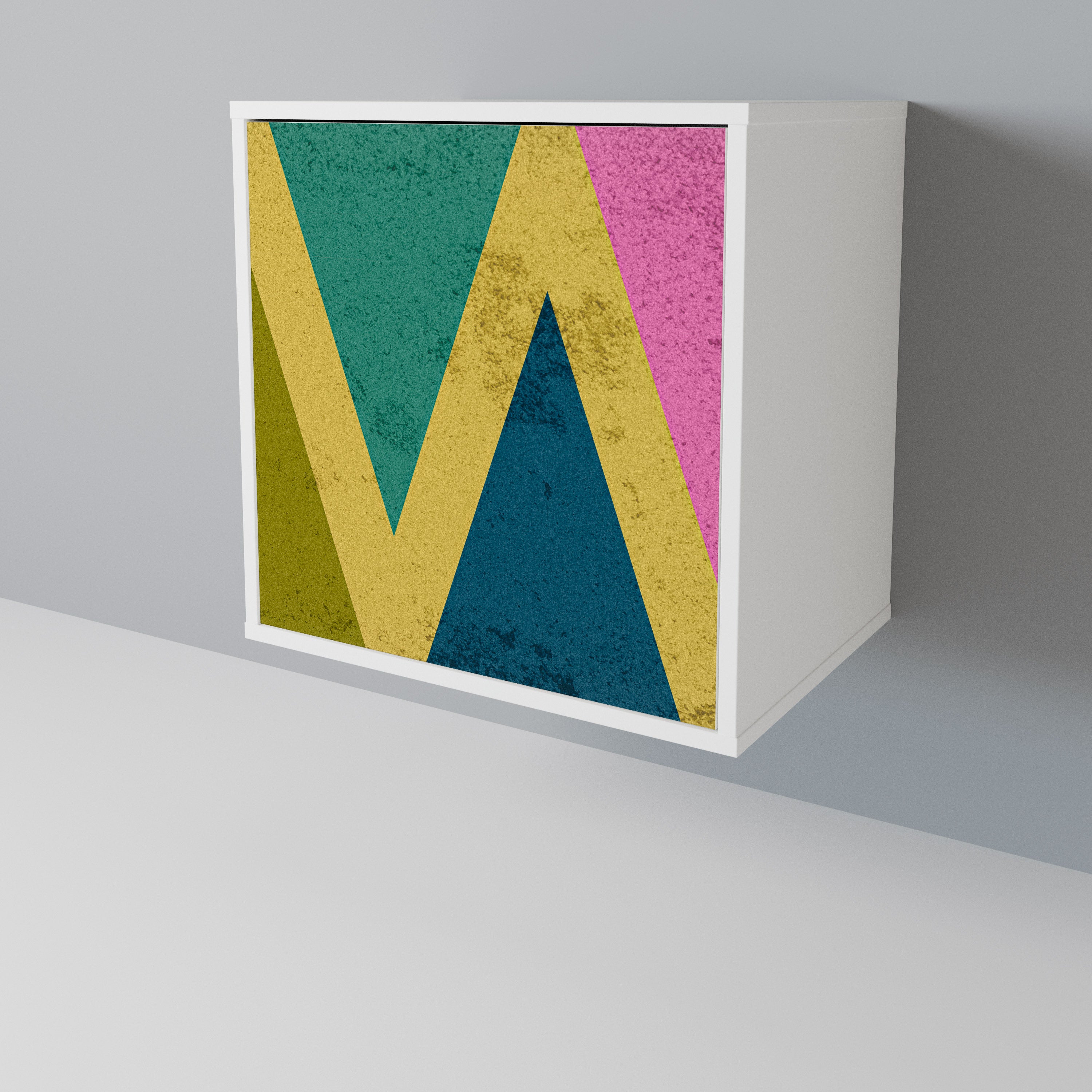 COLORFUL TRIANGLES 1-Door Sideboard