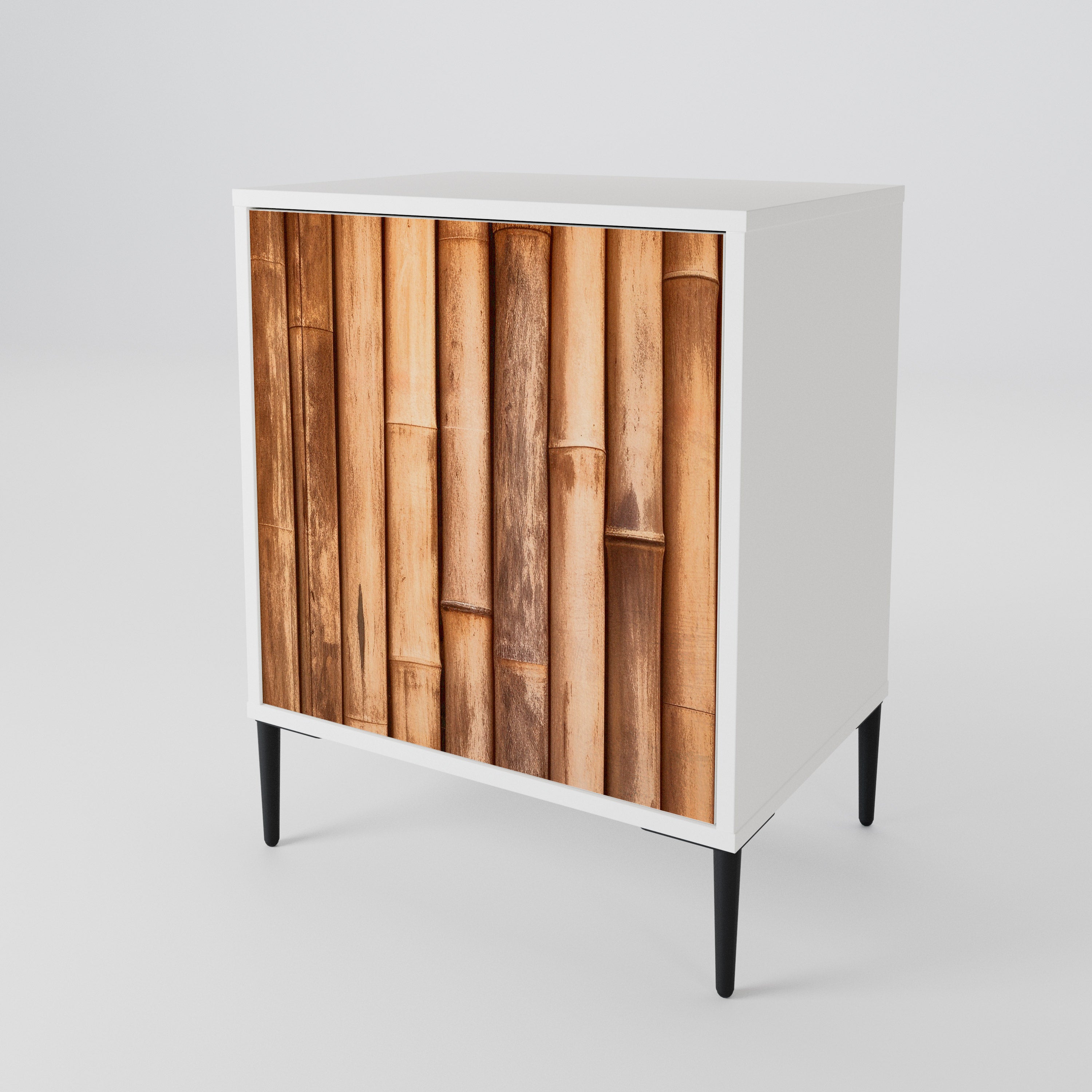 NATURAL WOOD 1-Door Sideboard