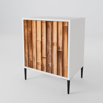 NATURAL WOOD 1-Door Sideboard