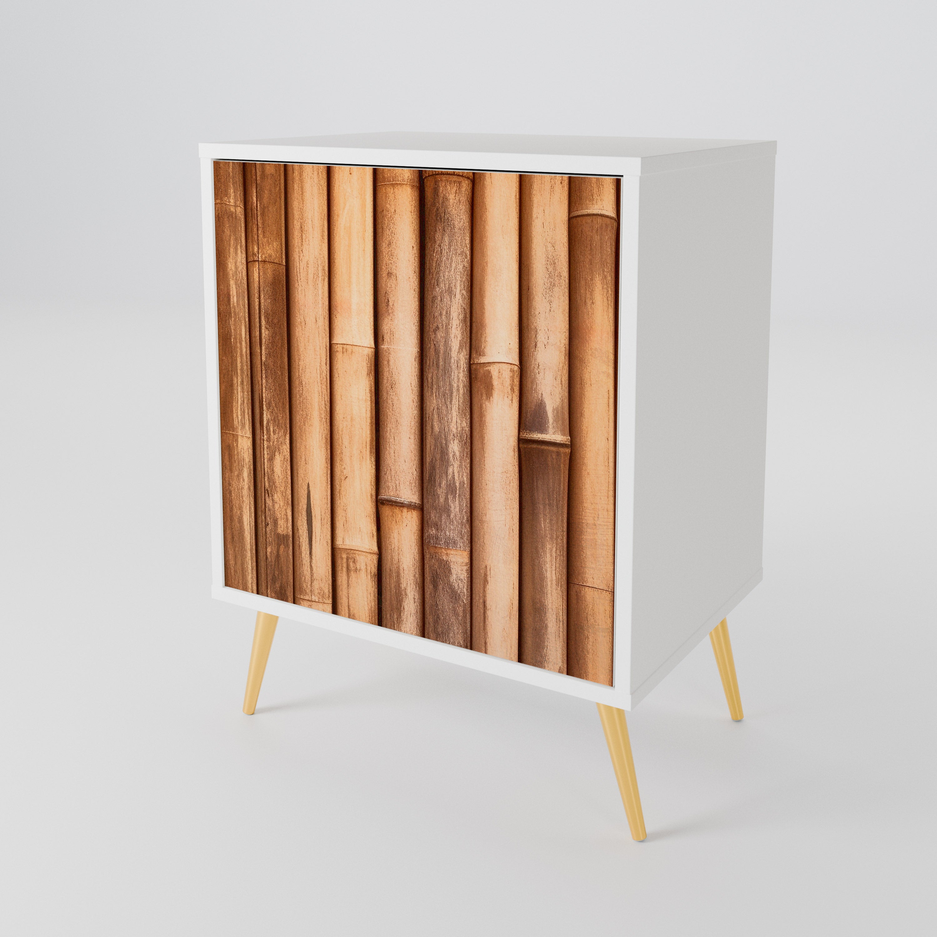 NATURAL WOOD 1-Door Sideboard
