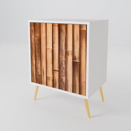 NATURAL WOOD 1-Door Sideboard