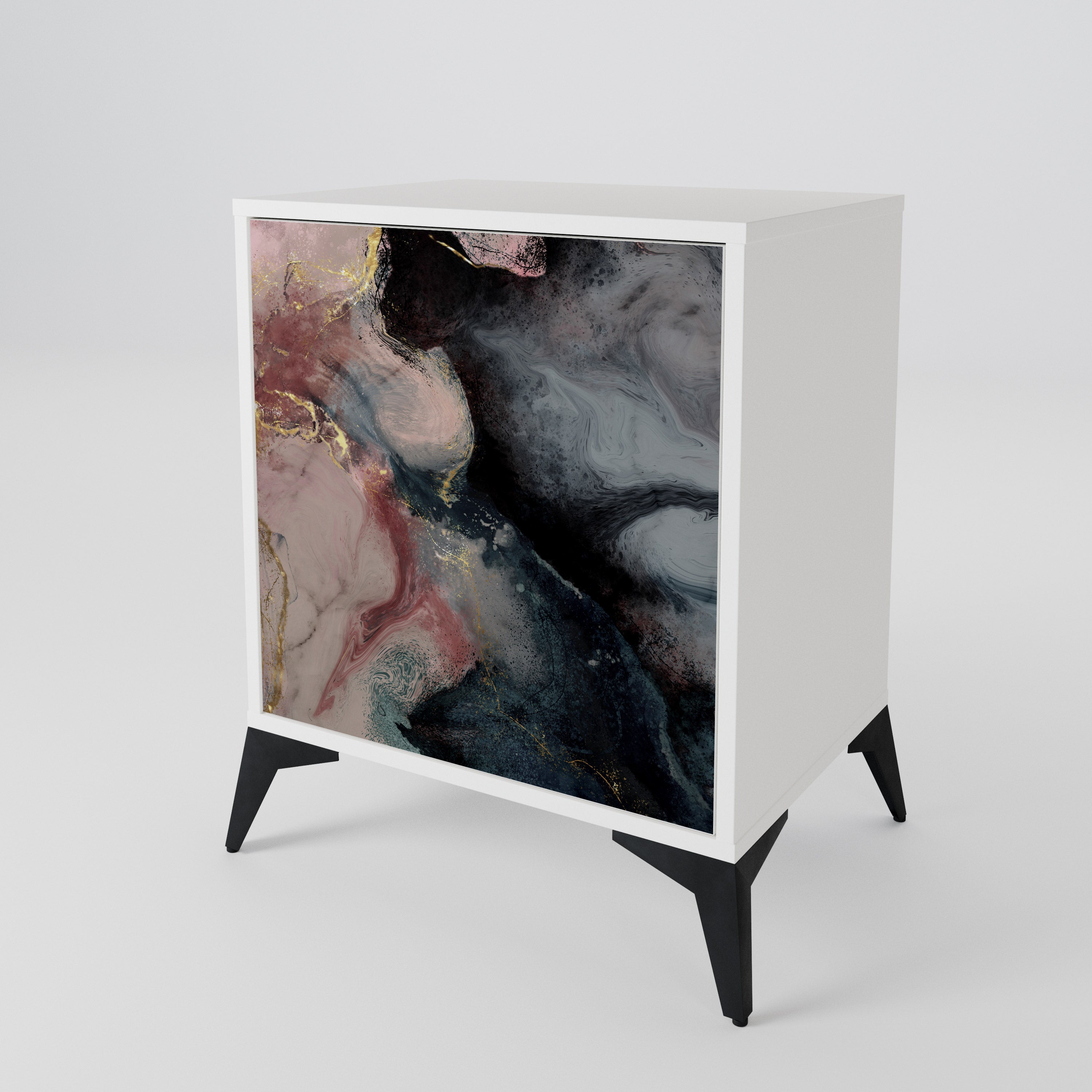 GILDED SWIRLS 1-Door Sideboard
