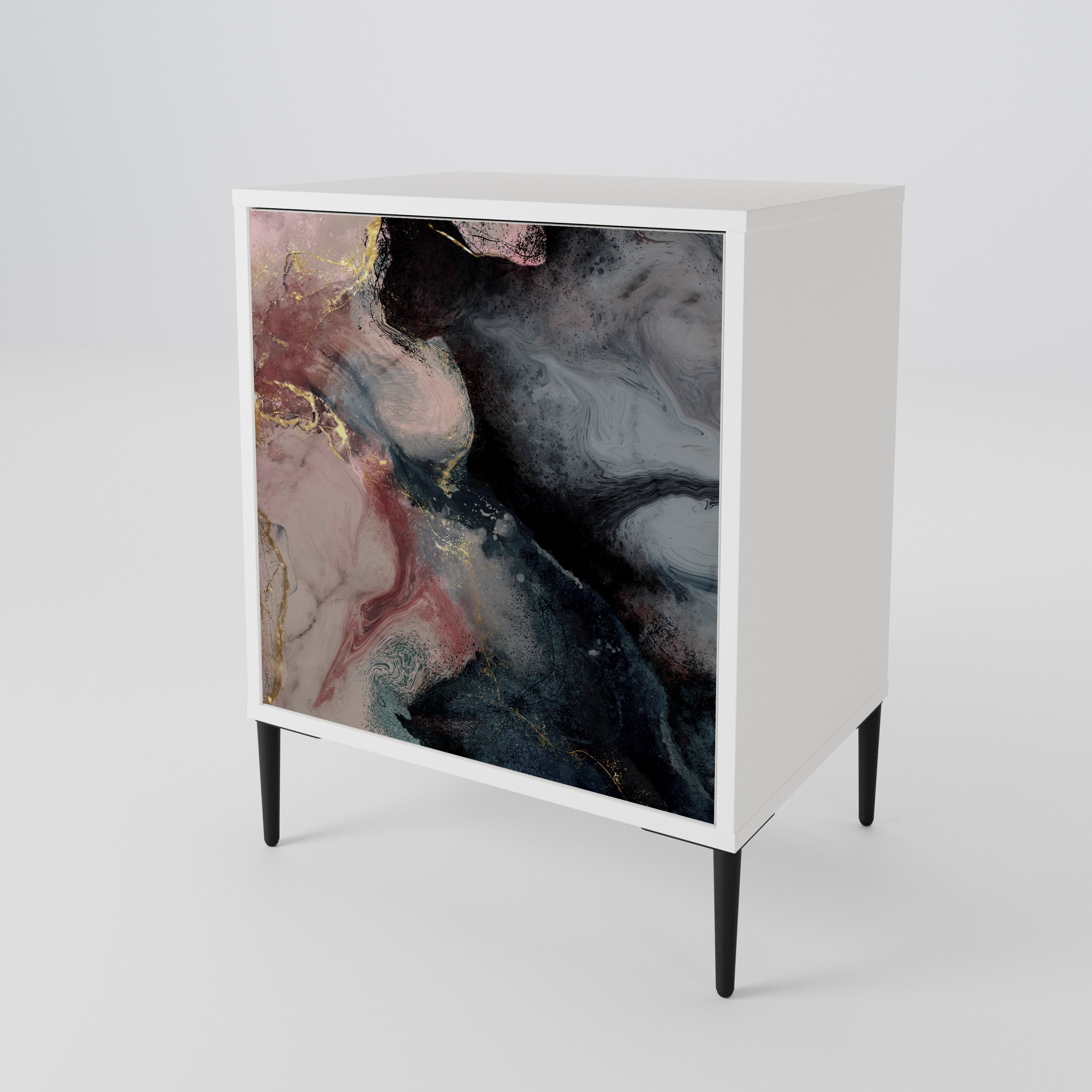 GILDED SWIRLS 1-Door Sideboard