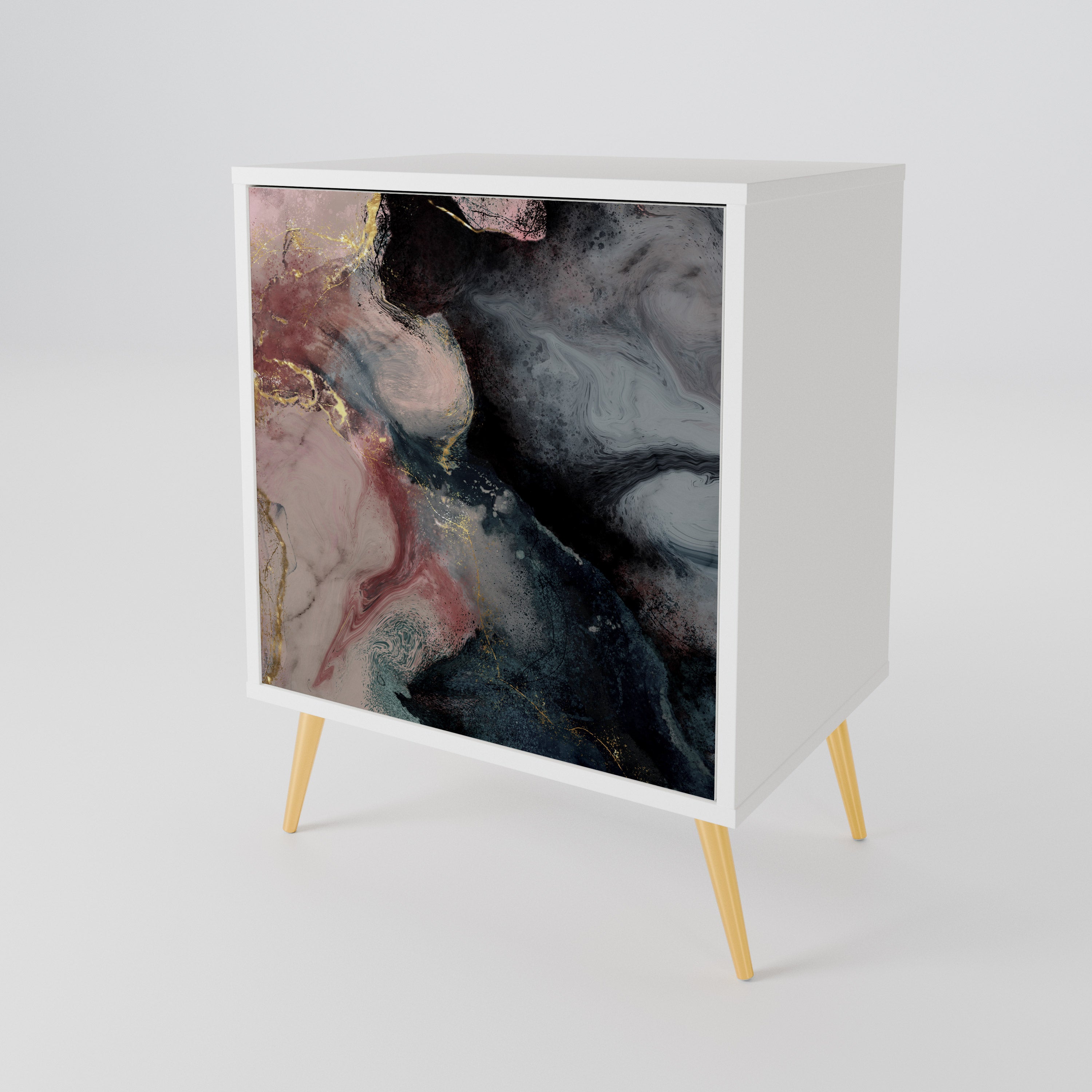 GILDED SWIRLS 1-Door Sideboard