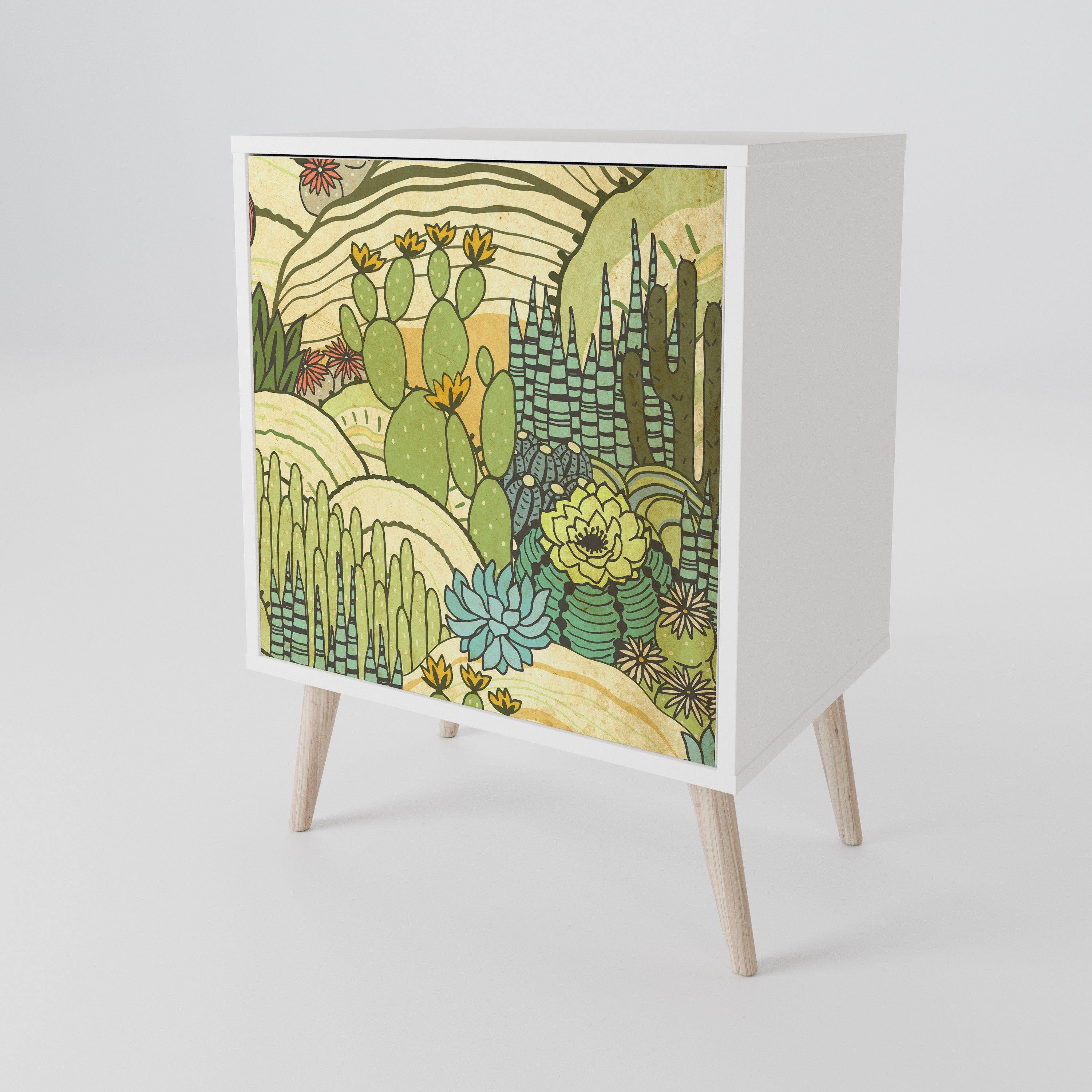 SUCCULENTS KALEIDOSCOPE 1-Door Sideboard
