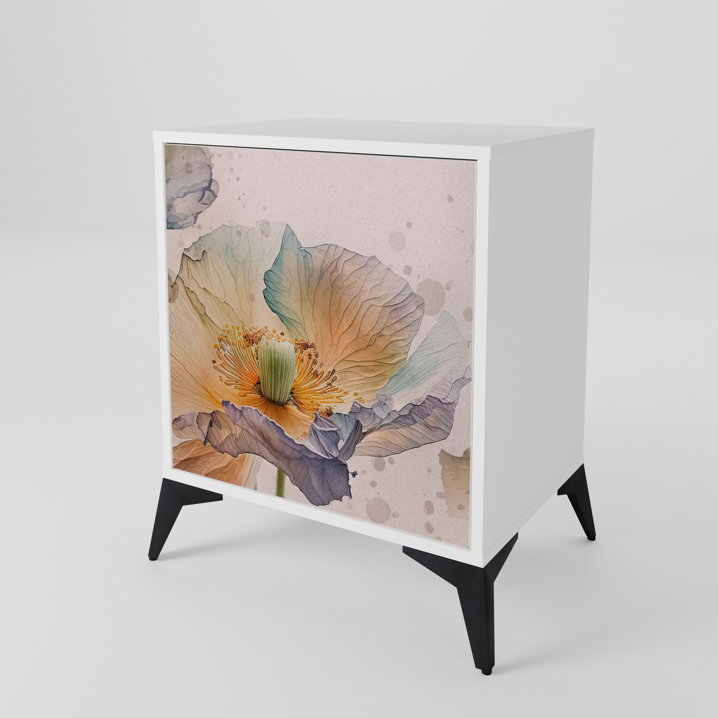 SOFTEN POPPY 1-Door Sideboard