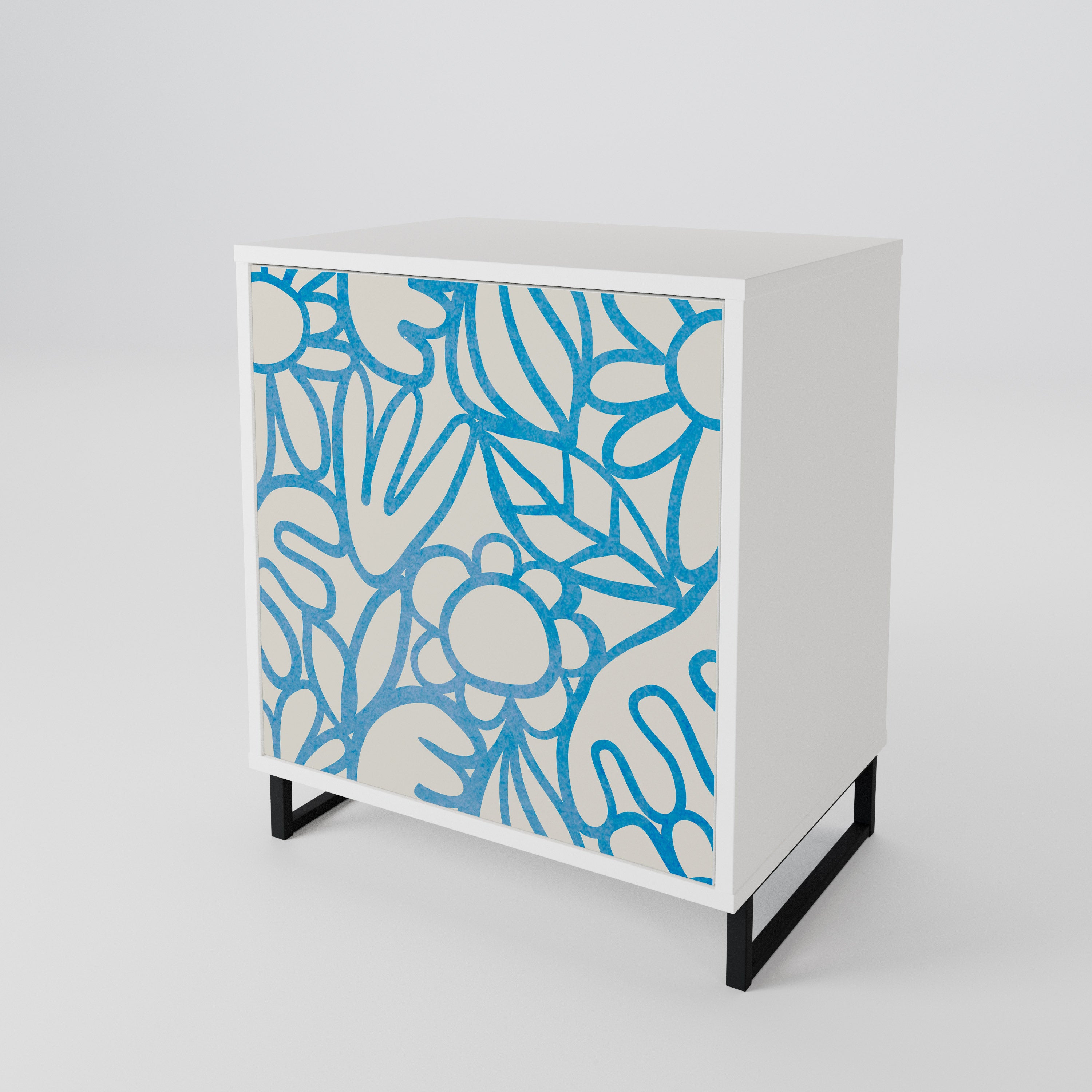 BLOOMY MORNING 1-Door Sideboard