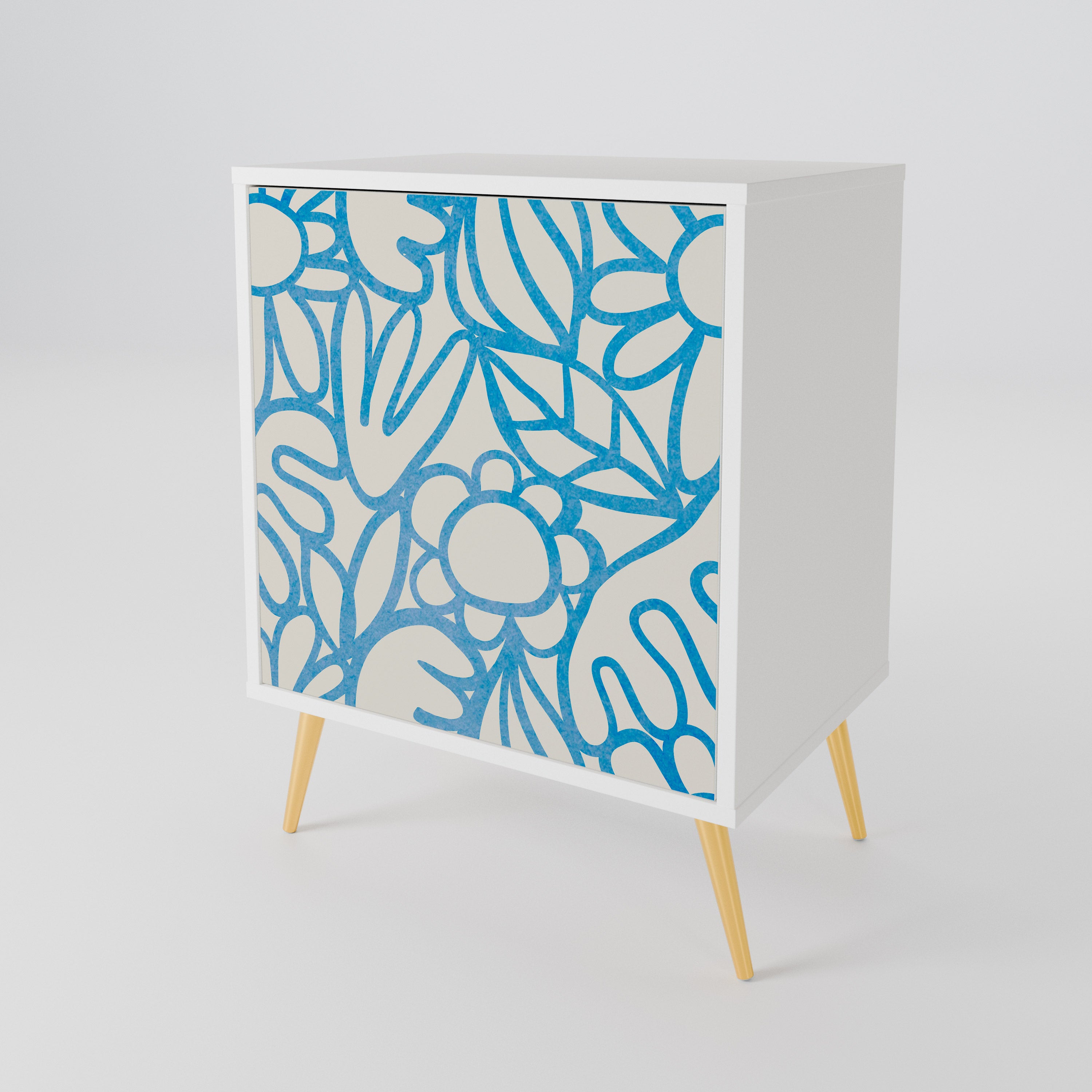 BLOOMY MORNING 1-Door Sideboard