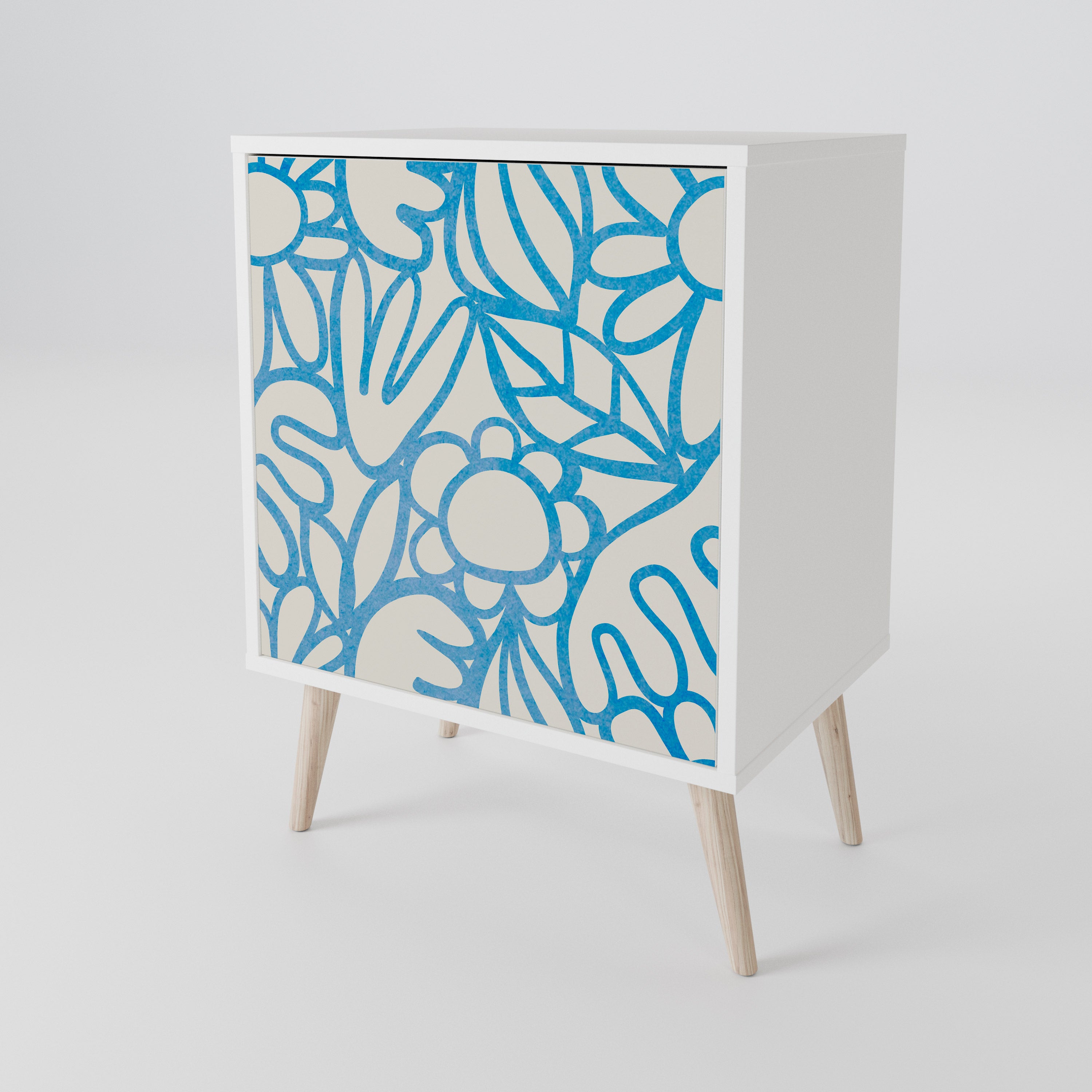 BLOOMY MORNING 1-Door Sideboard