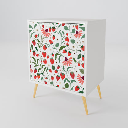 FLOWERS AND STRAWBERRIES 1-Door Sideboard