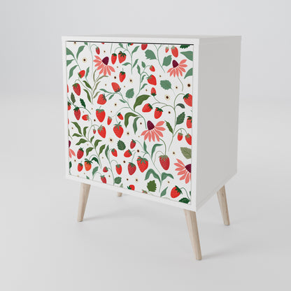 FLOWERS AND STRAWBERRIES 1-Door Sideboard