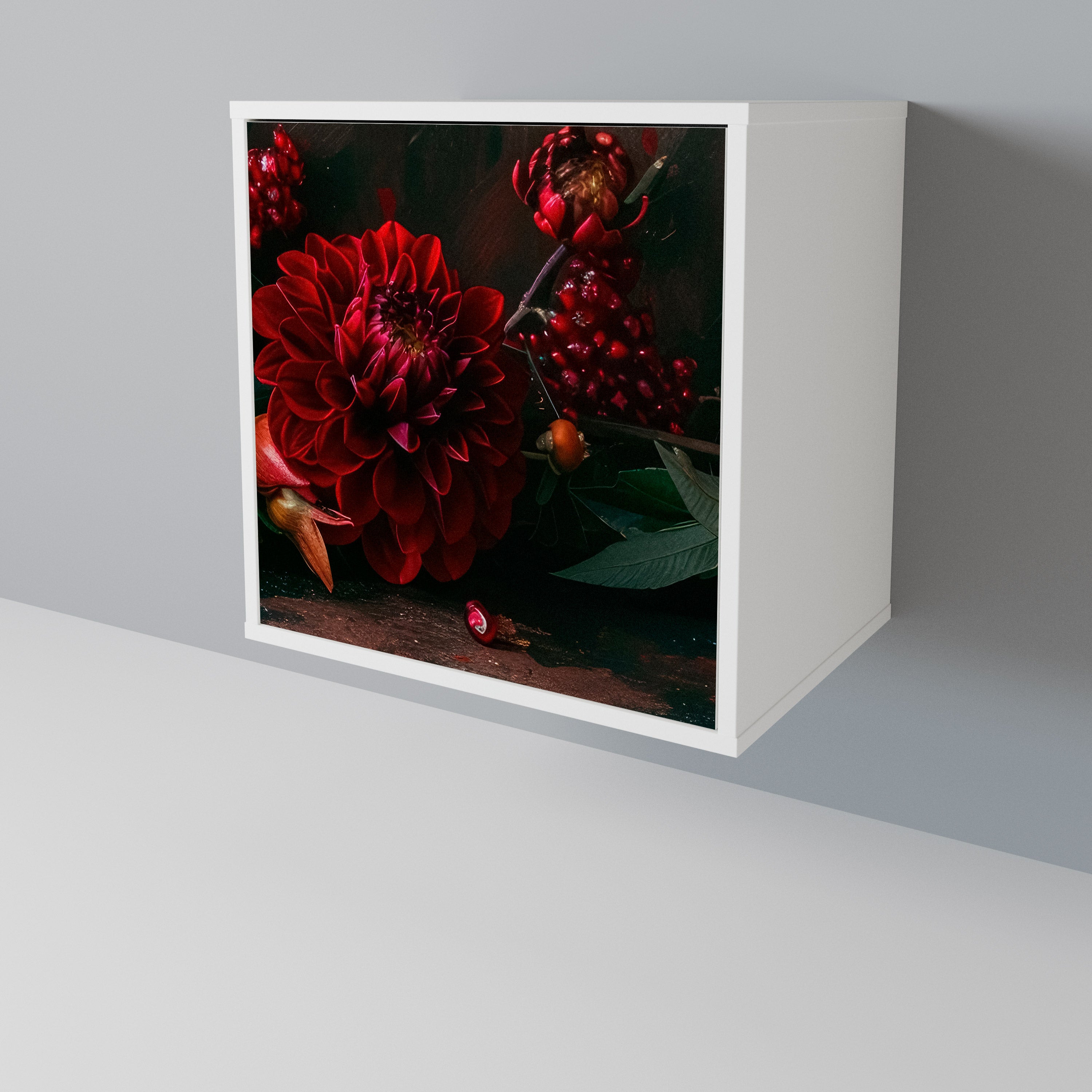 DAHLIAS AND POMEGRANATES 1-Door Sideboard
