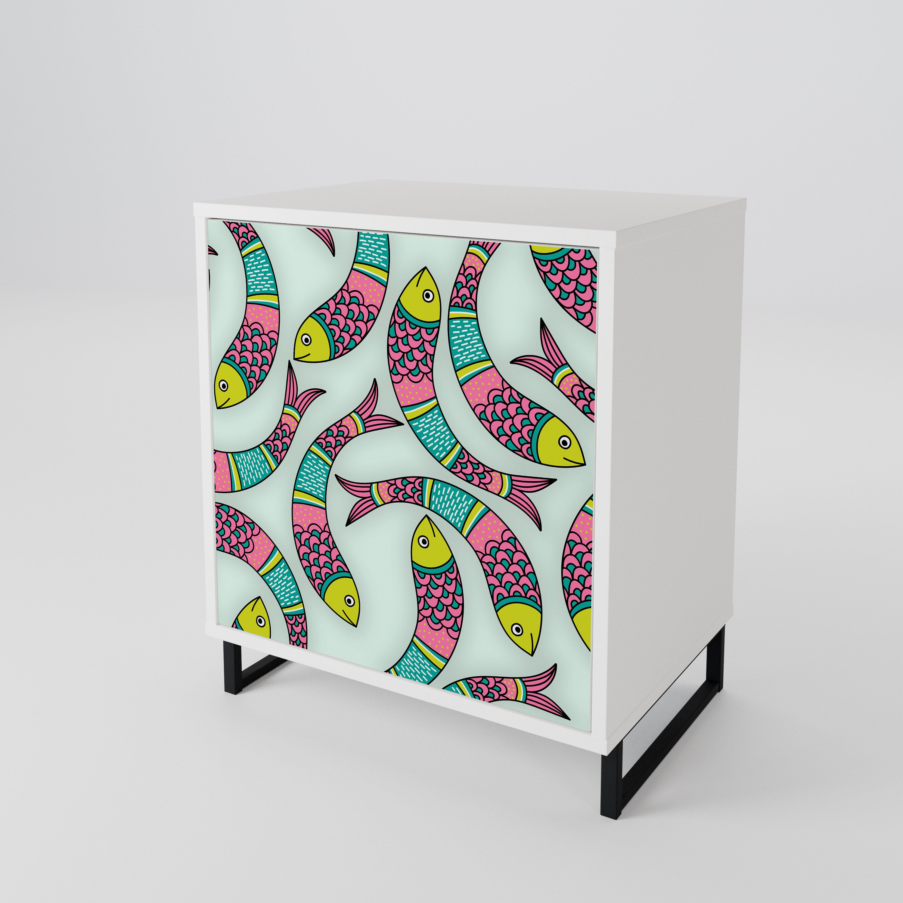 INDIAN FISH 1-Door Sideboard