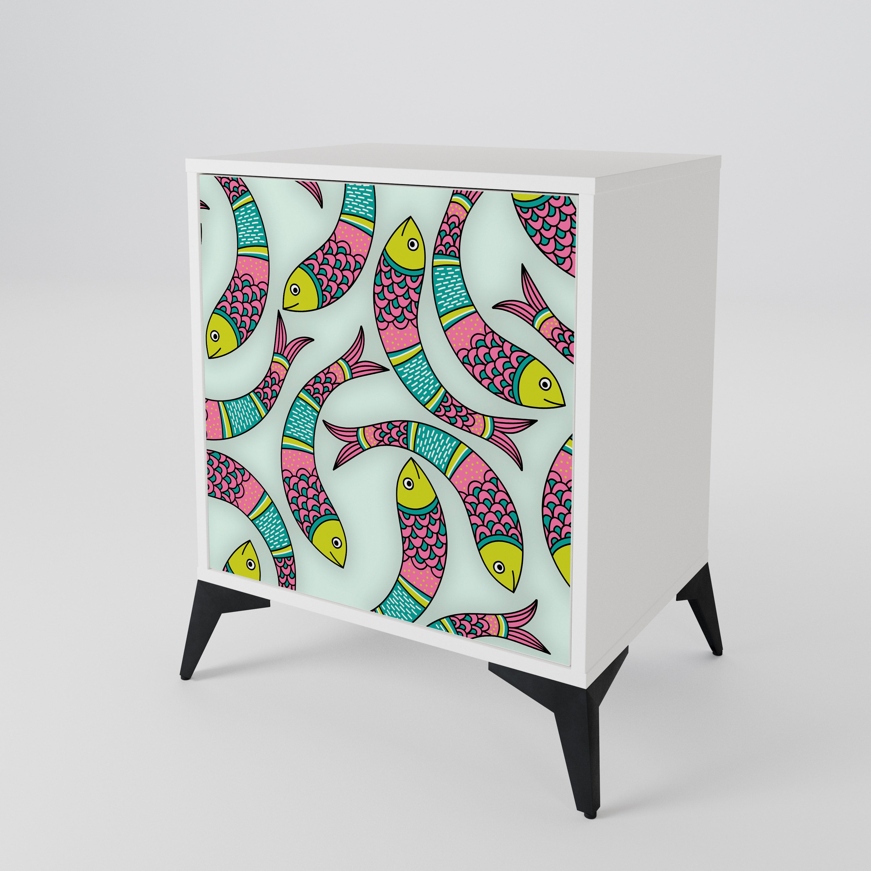 INDIAN FISH 1-Door Sideboard