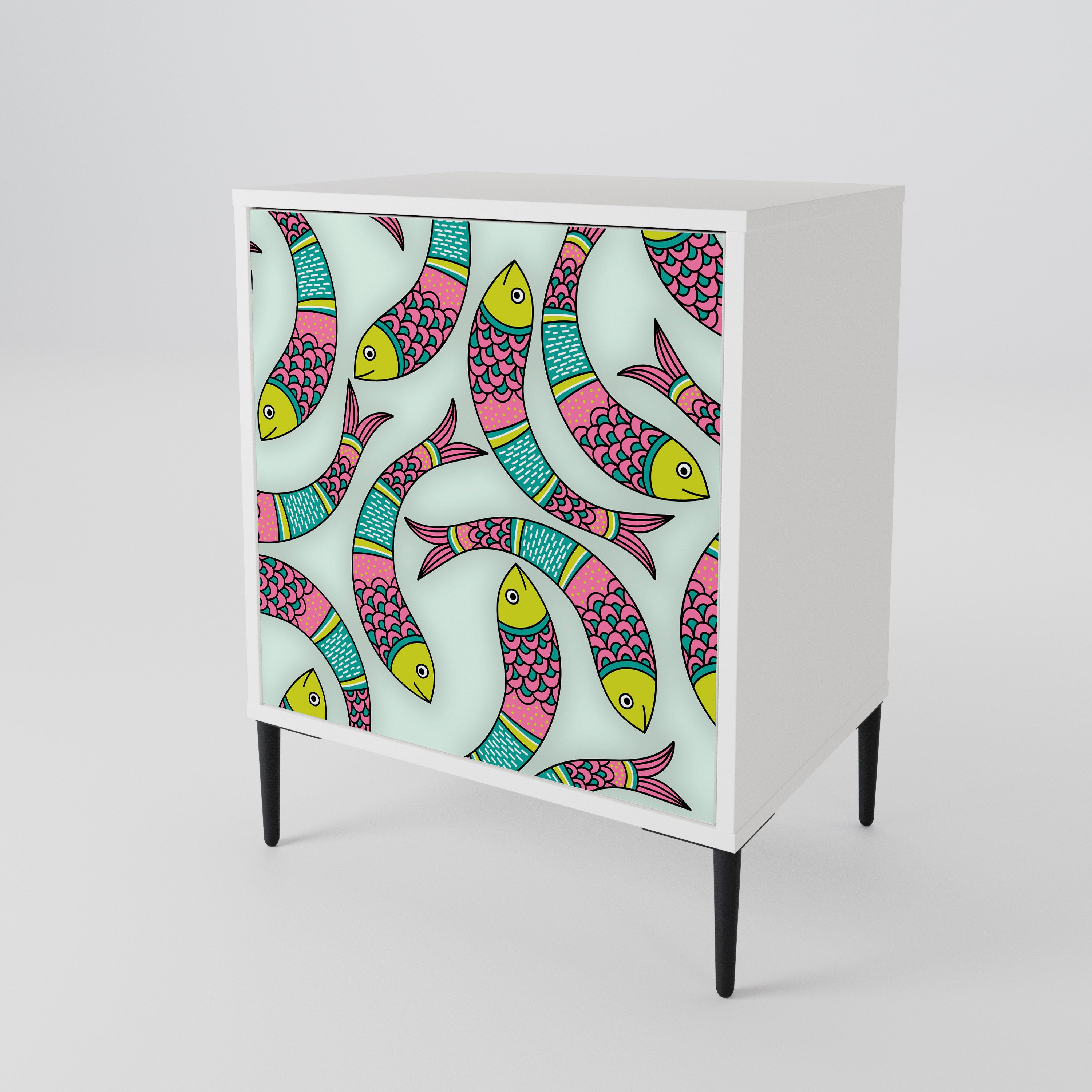 INDIAN FISH 1-Door Sideboard