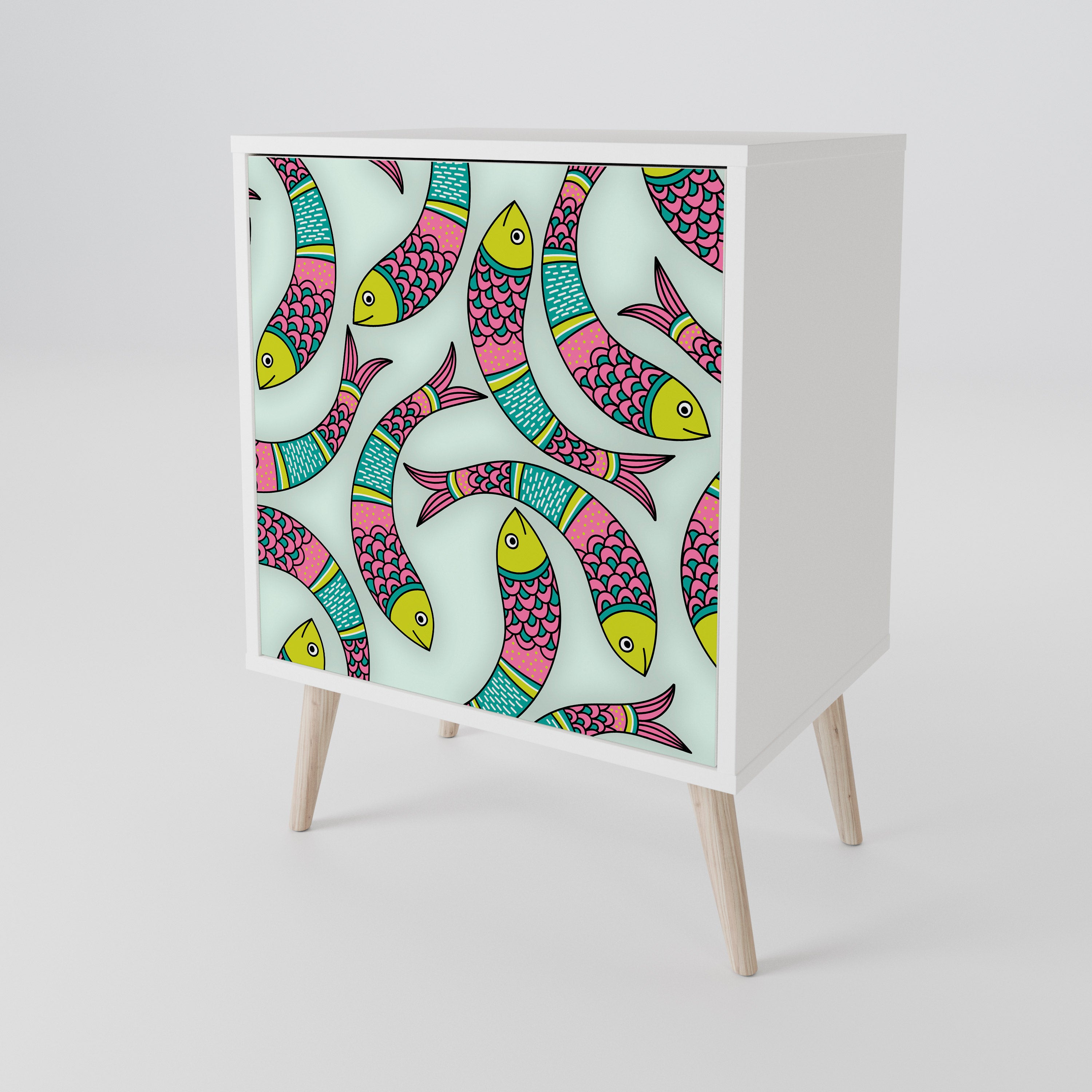 INDIAN FISH 1-Door Sideboard
