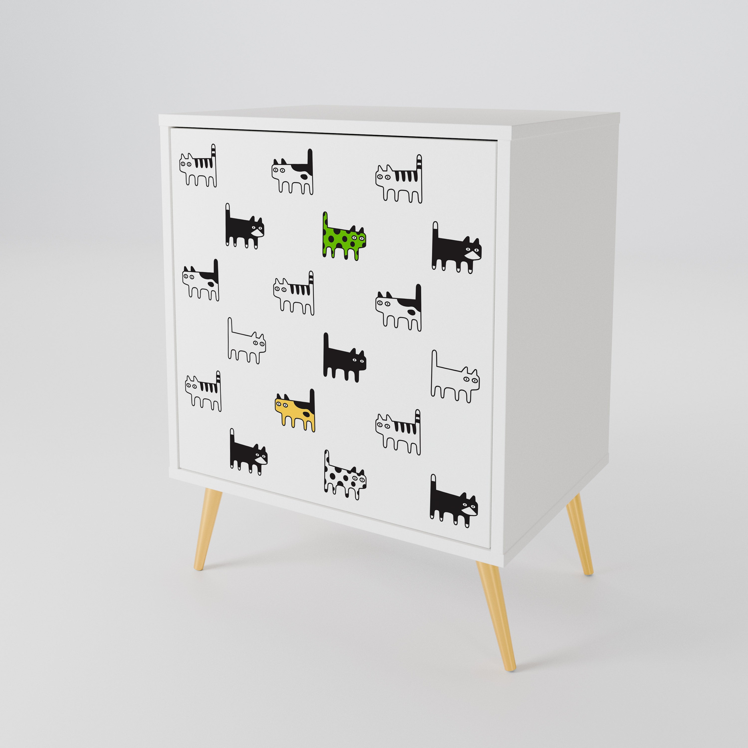CATS COMPILATION 1-Door Sideboard