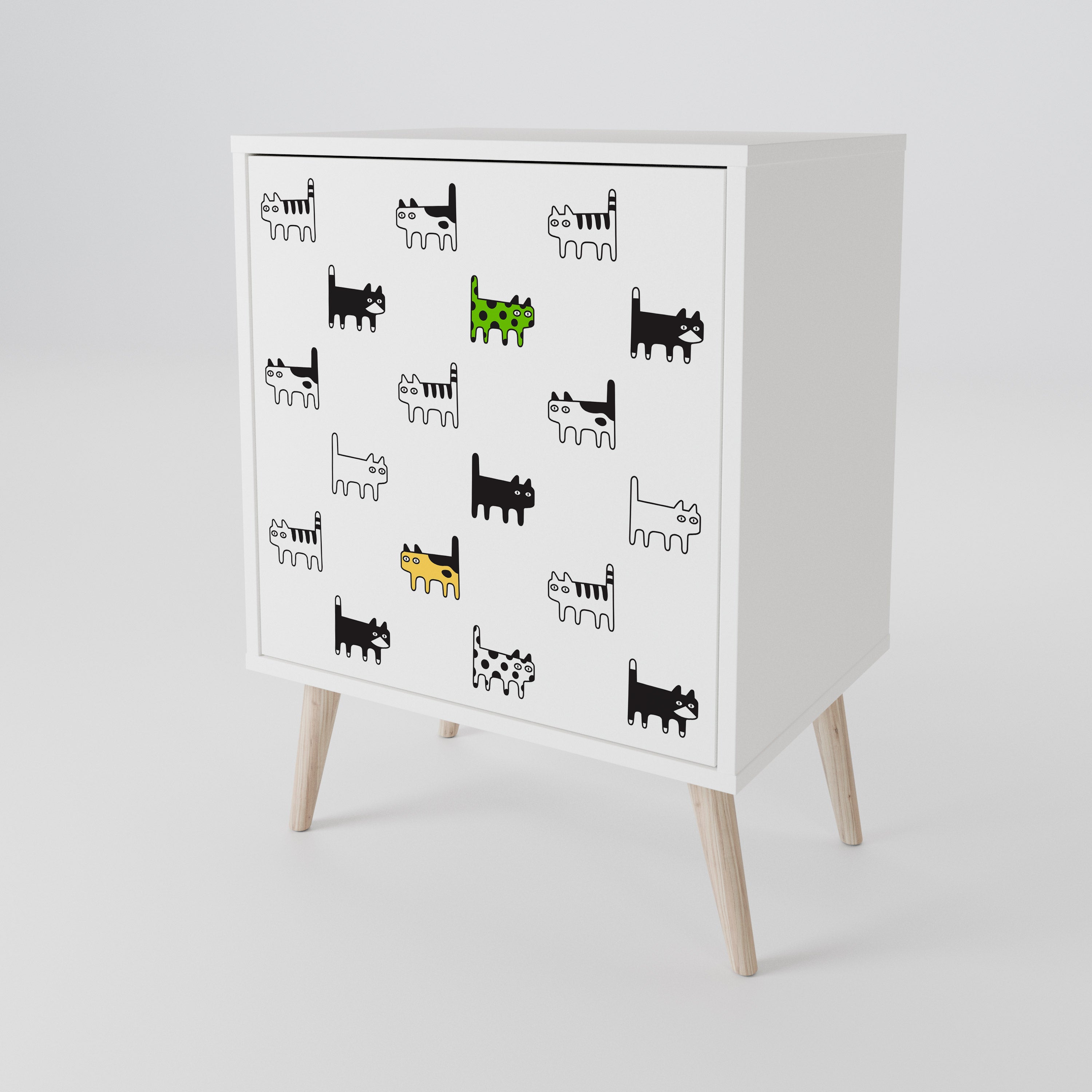 CATS COMPILATION 1-Door Sideboard