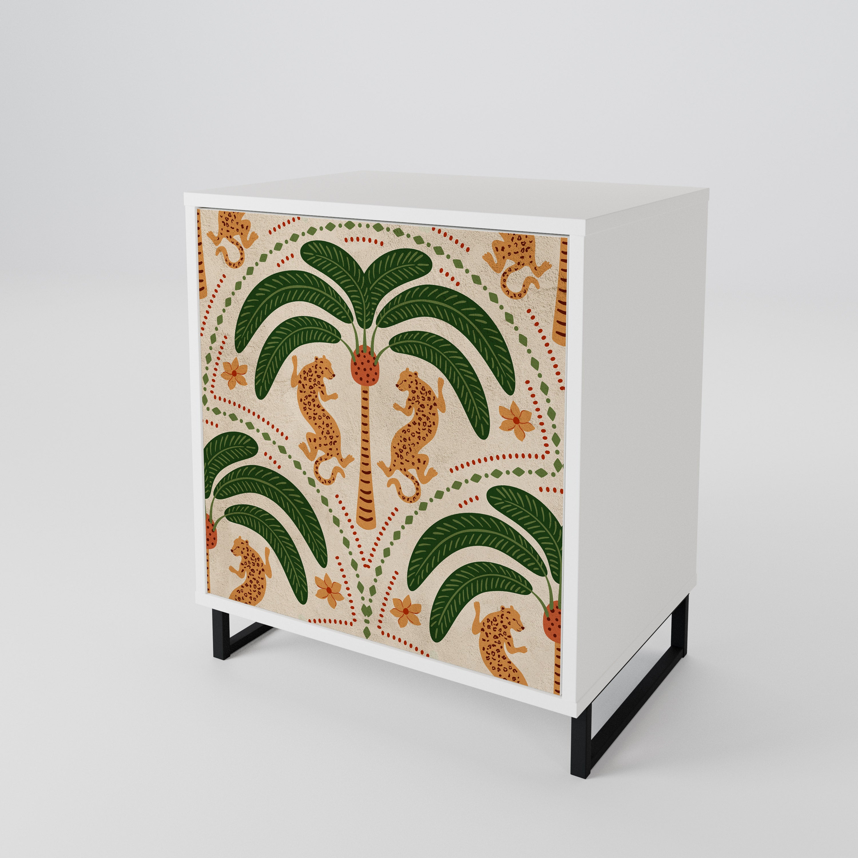 DANCING PREDATORS 1-Door Sideboard