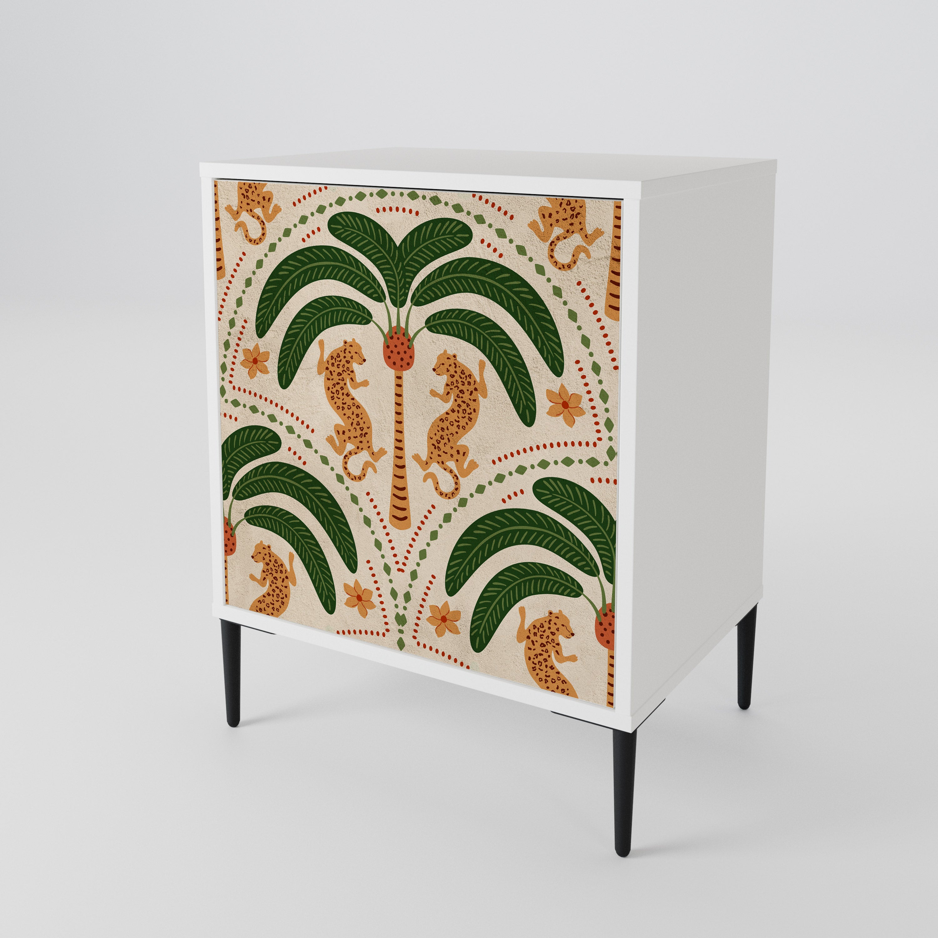 DANCING PREDATORS 1-Door Sideboard