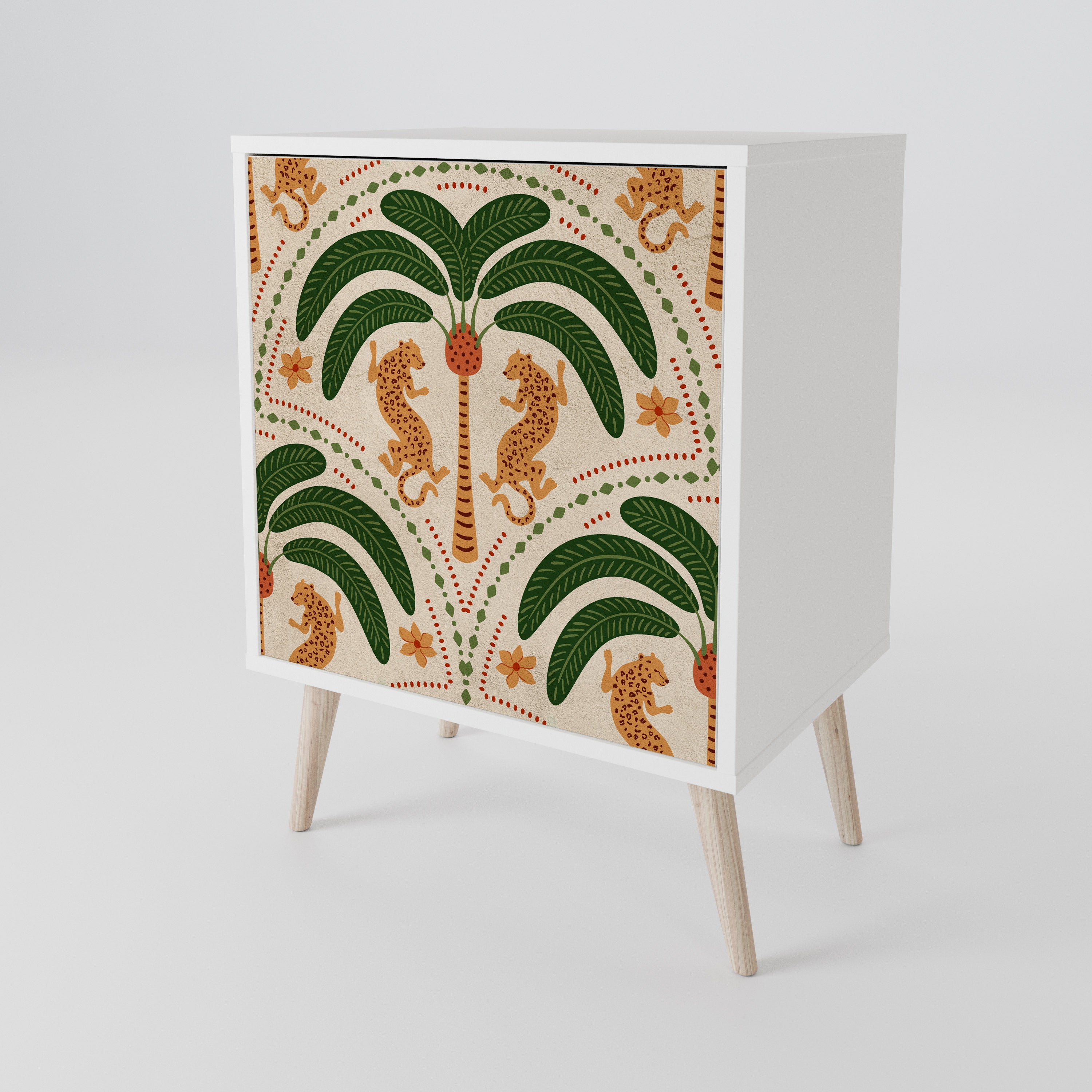 DANCING PREDATORS 1-Door Sideboard