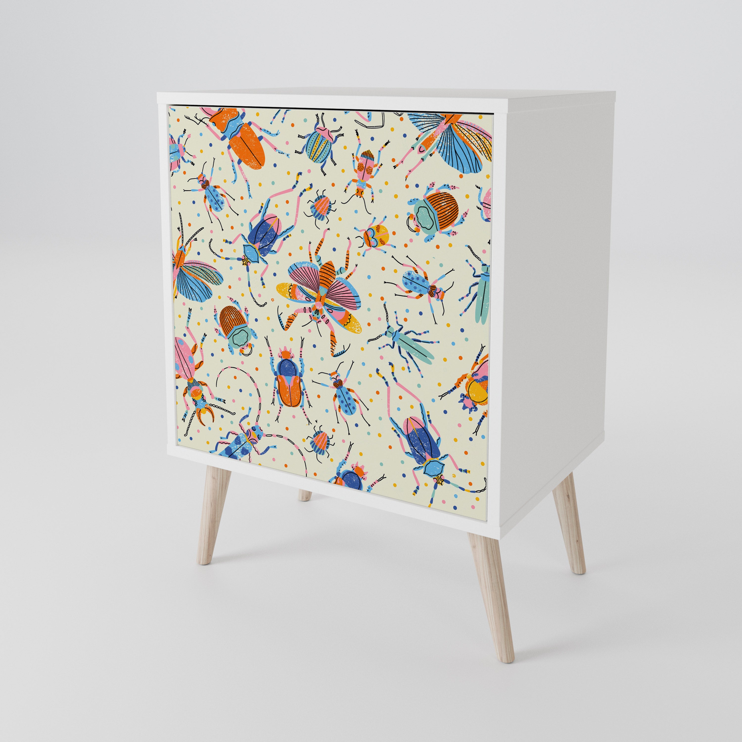 COLORFUL INSECTS 1-Door Sideboard