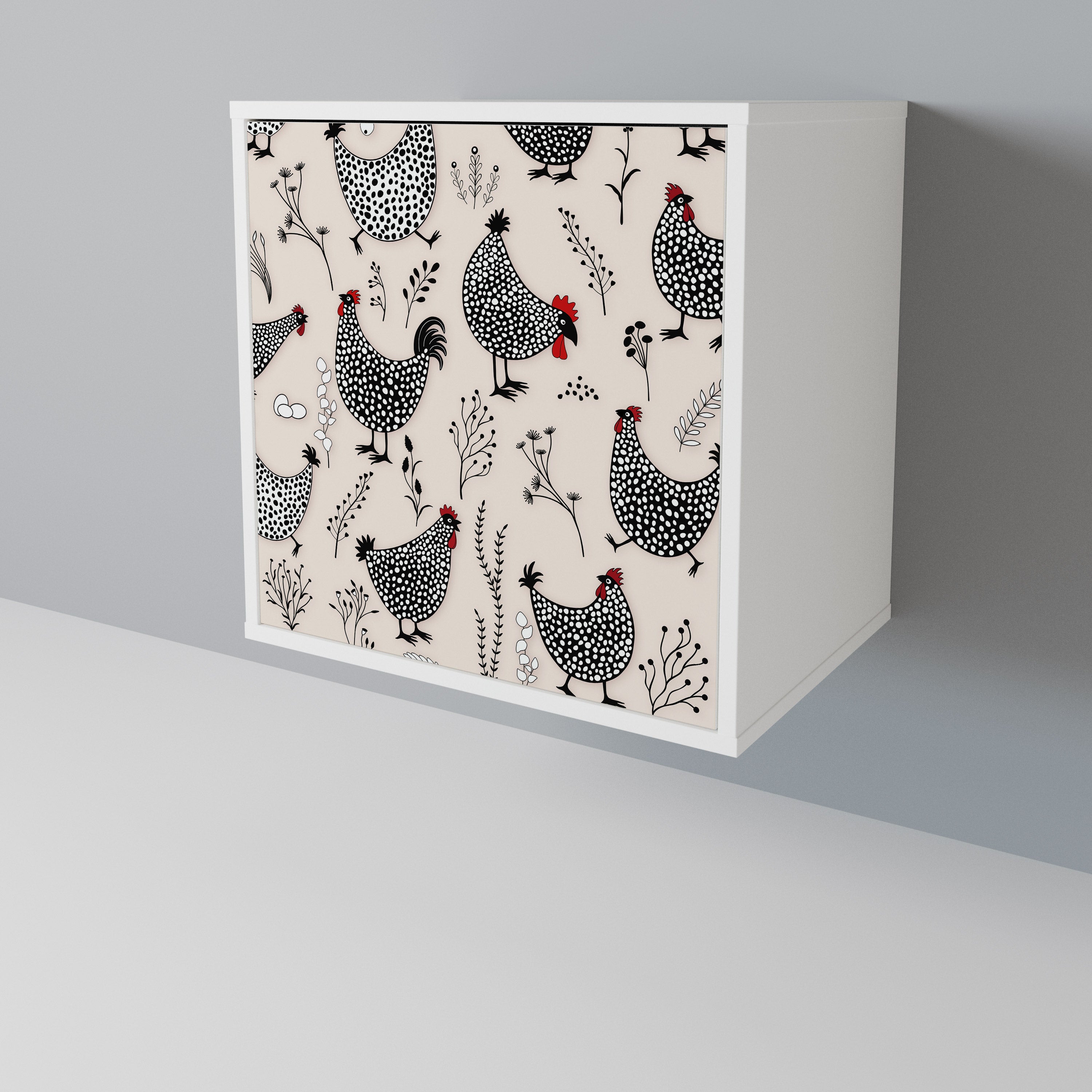 HAPPY HENS 1-Door Sideboard