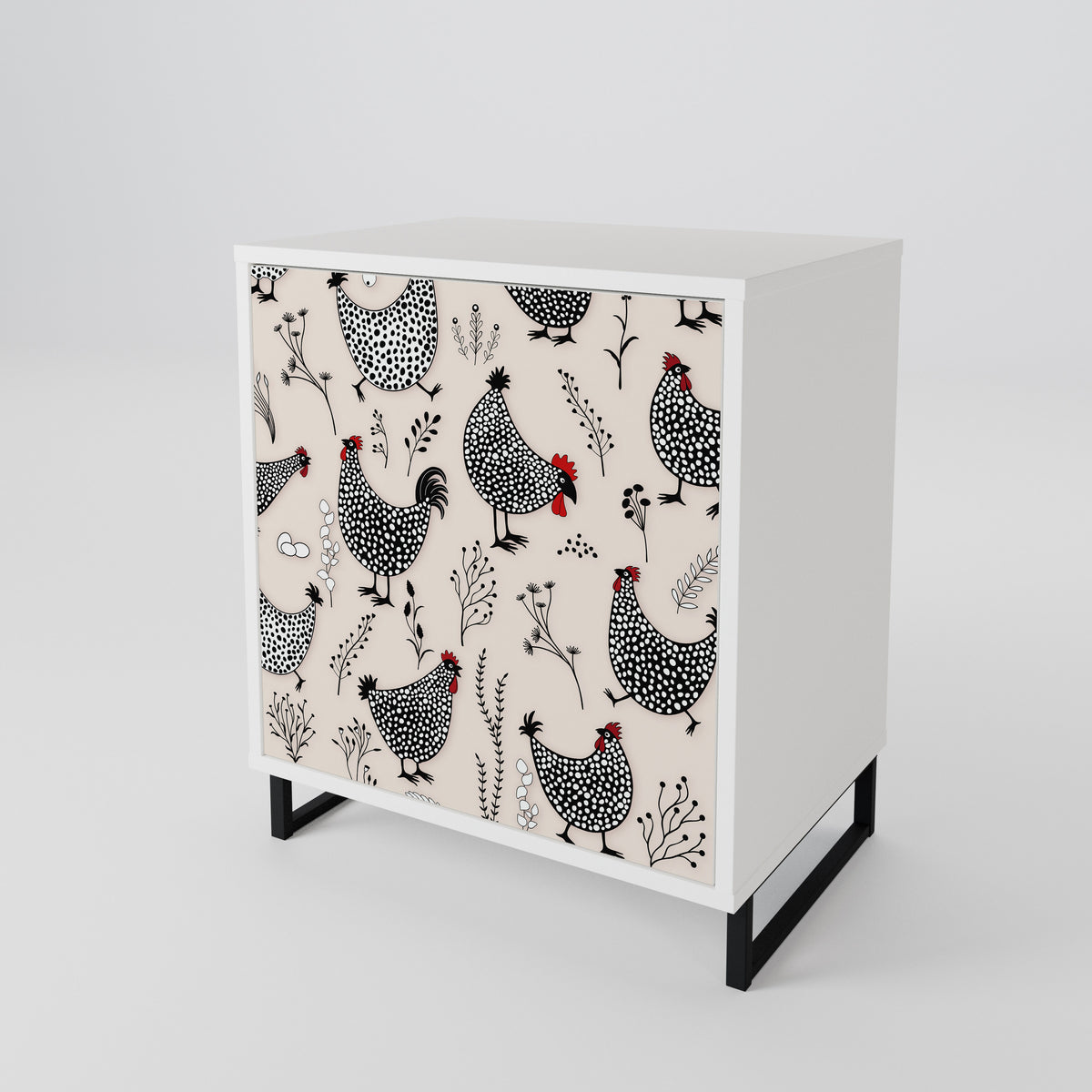 HAPPY HENS 1-Door Sideboard