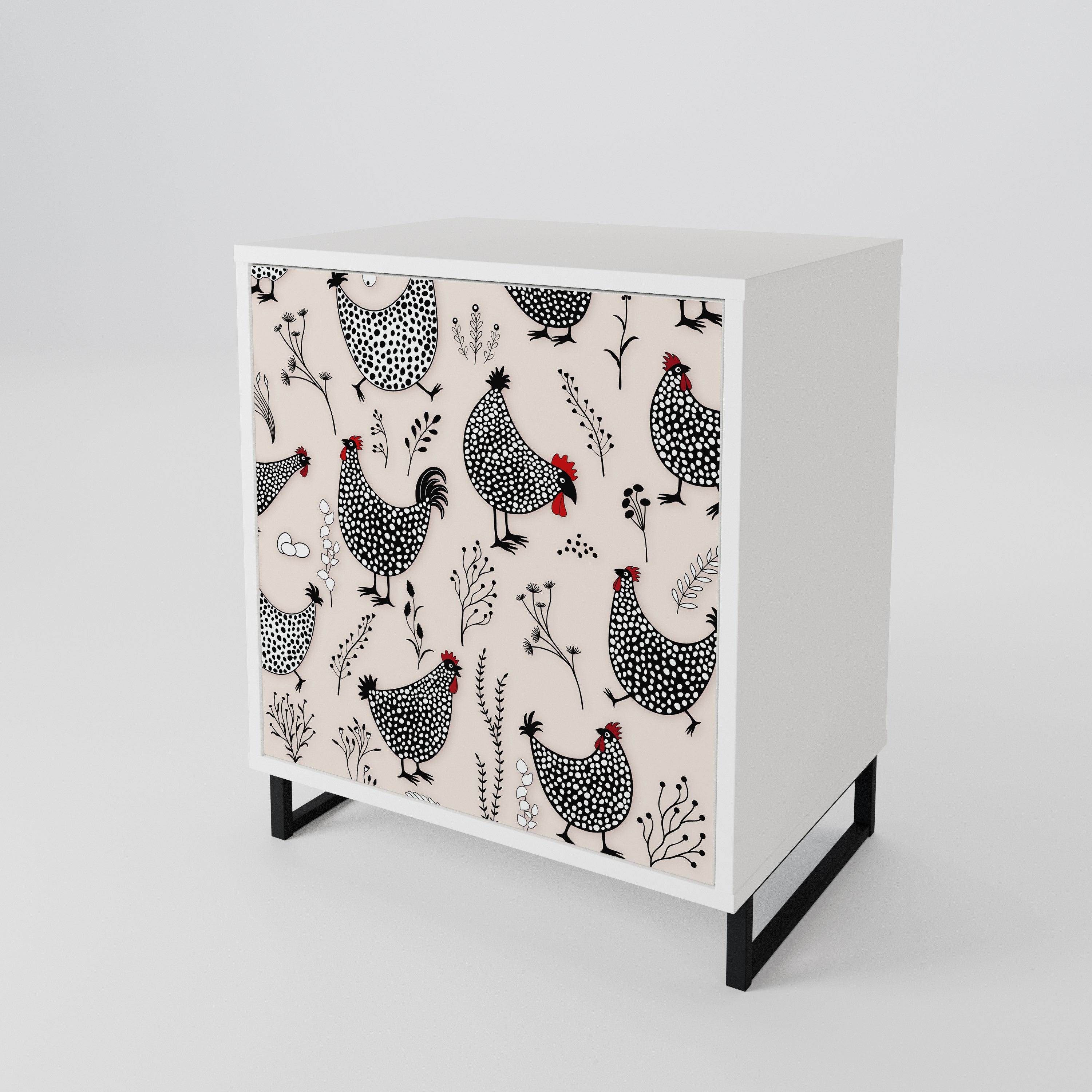 HAPPY HENS 1-Door Sideboard