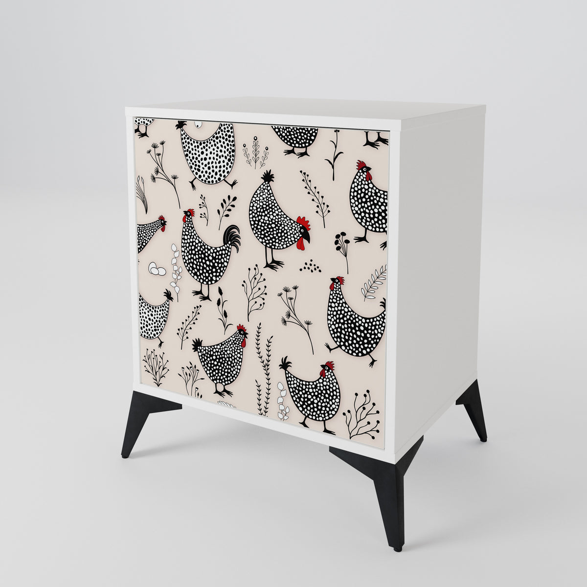 HAPPY HENS 1-Door Sideboard