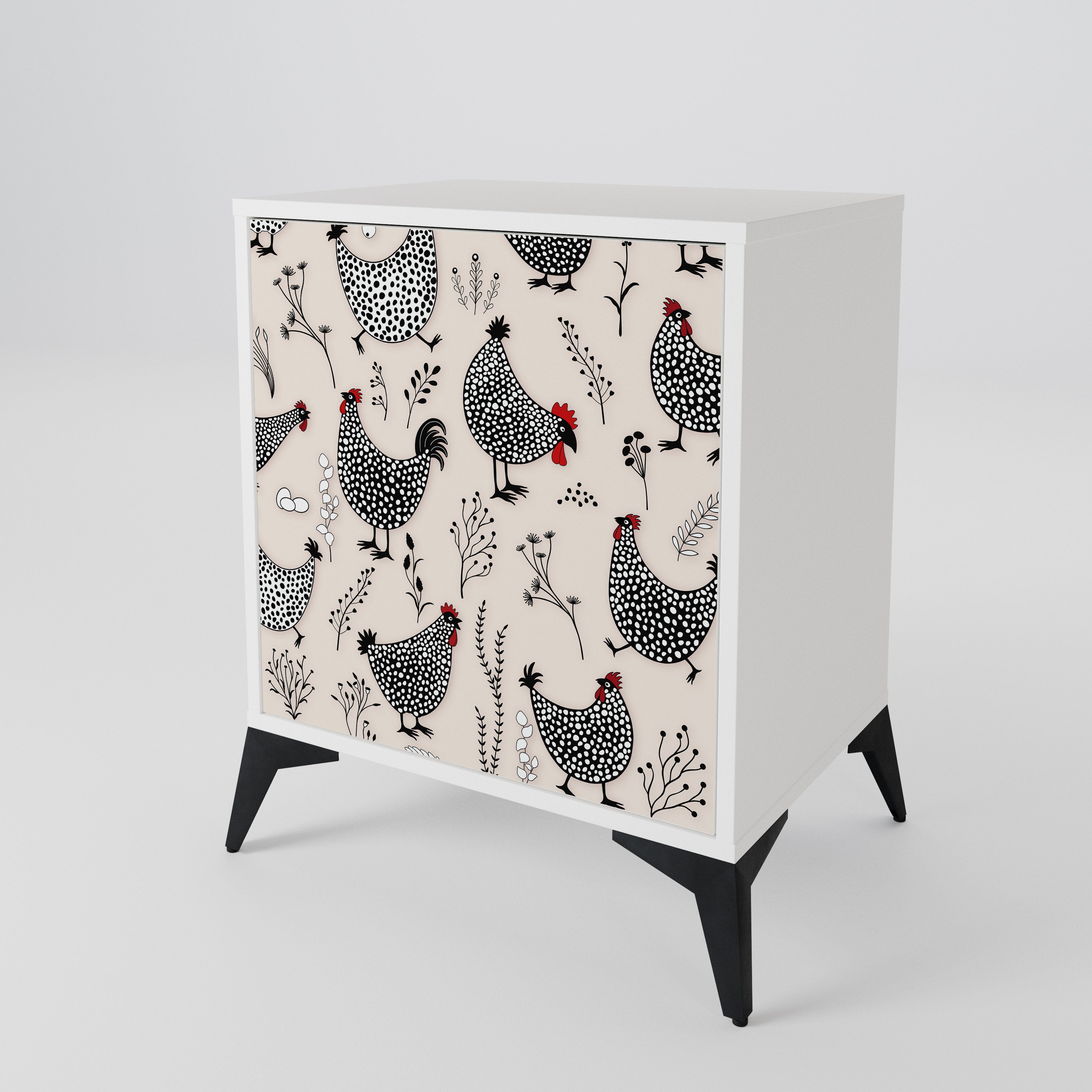 HAPPY HENS 1-Door Sideboard