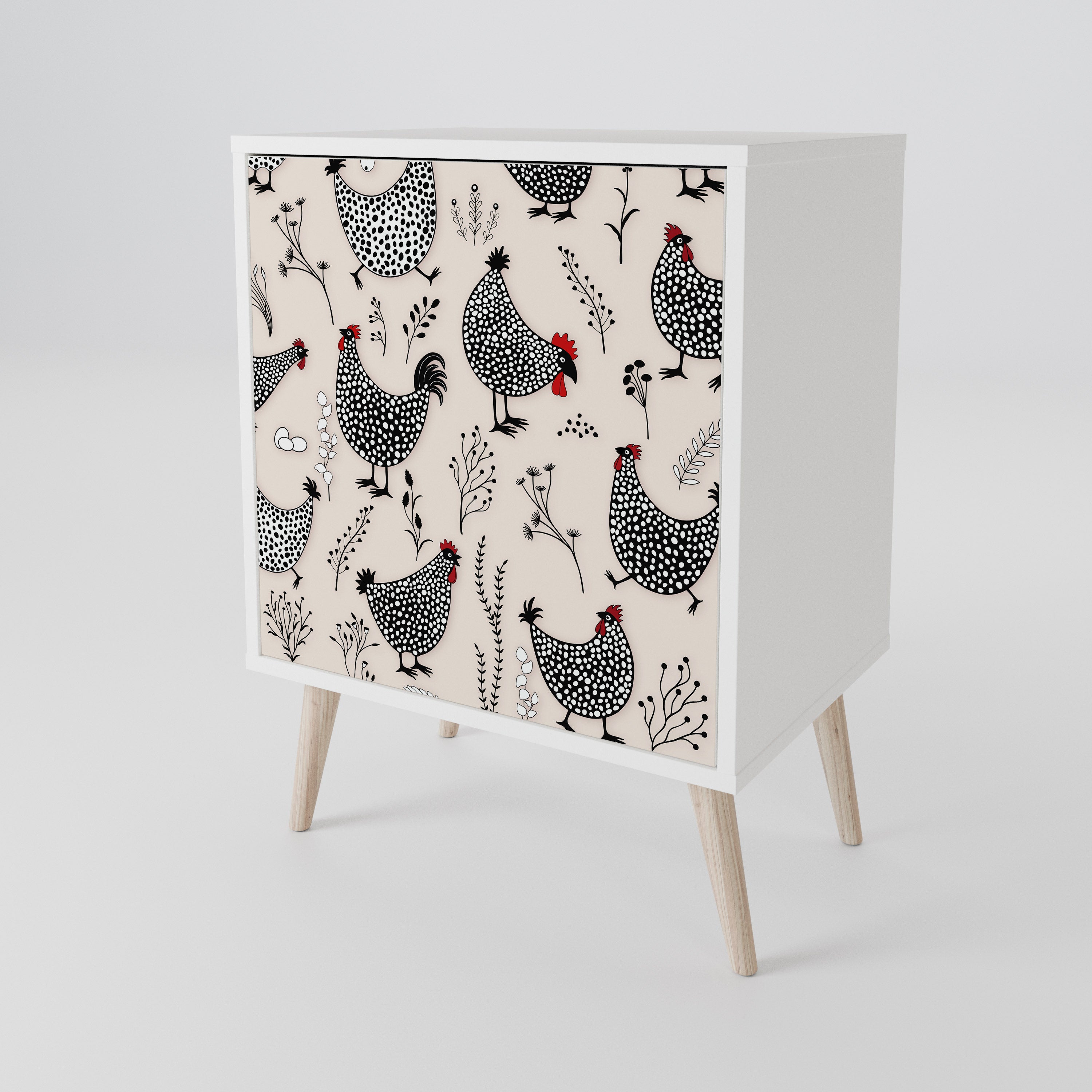 HAPPY HENS 1-Door Sideboard