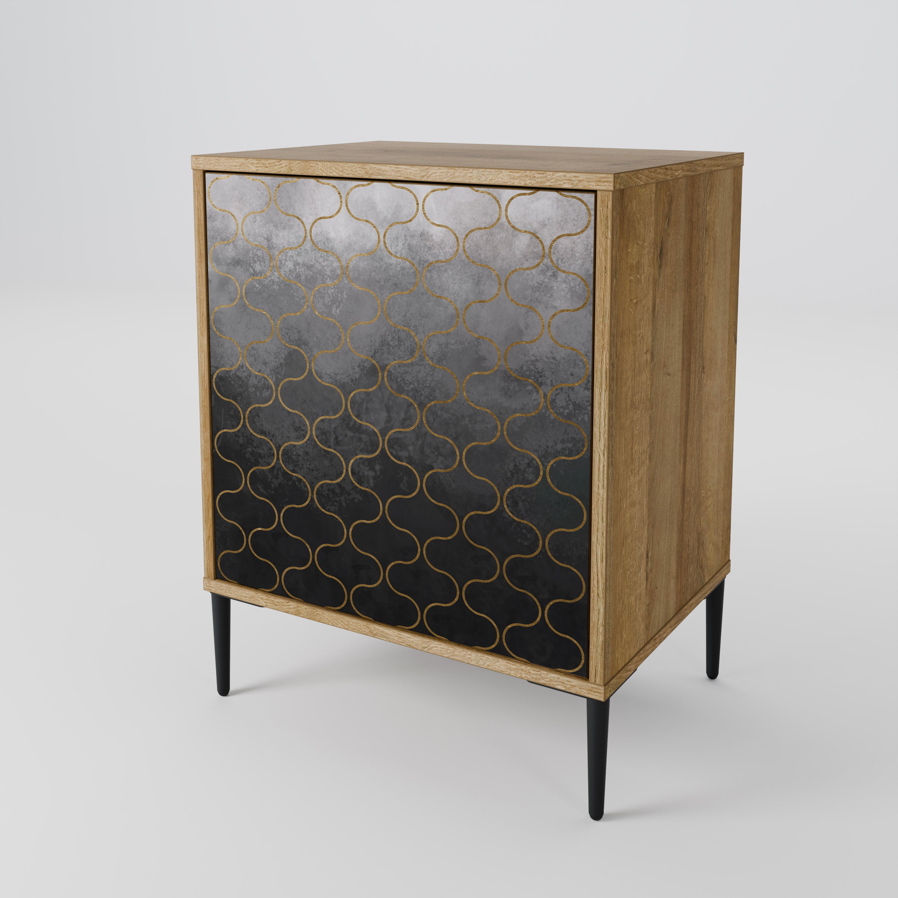 TESSELATED GRAYISH 1-Door Sideboard