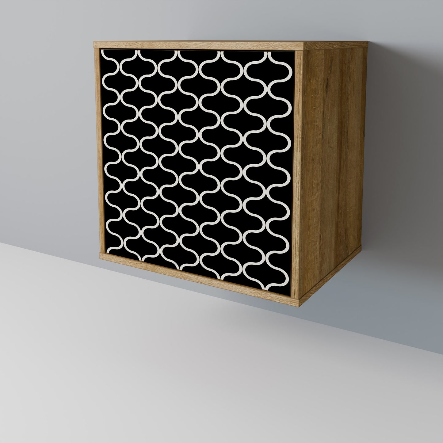 TESSELATED BLACKNESS 1-Door Sideboard