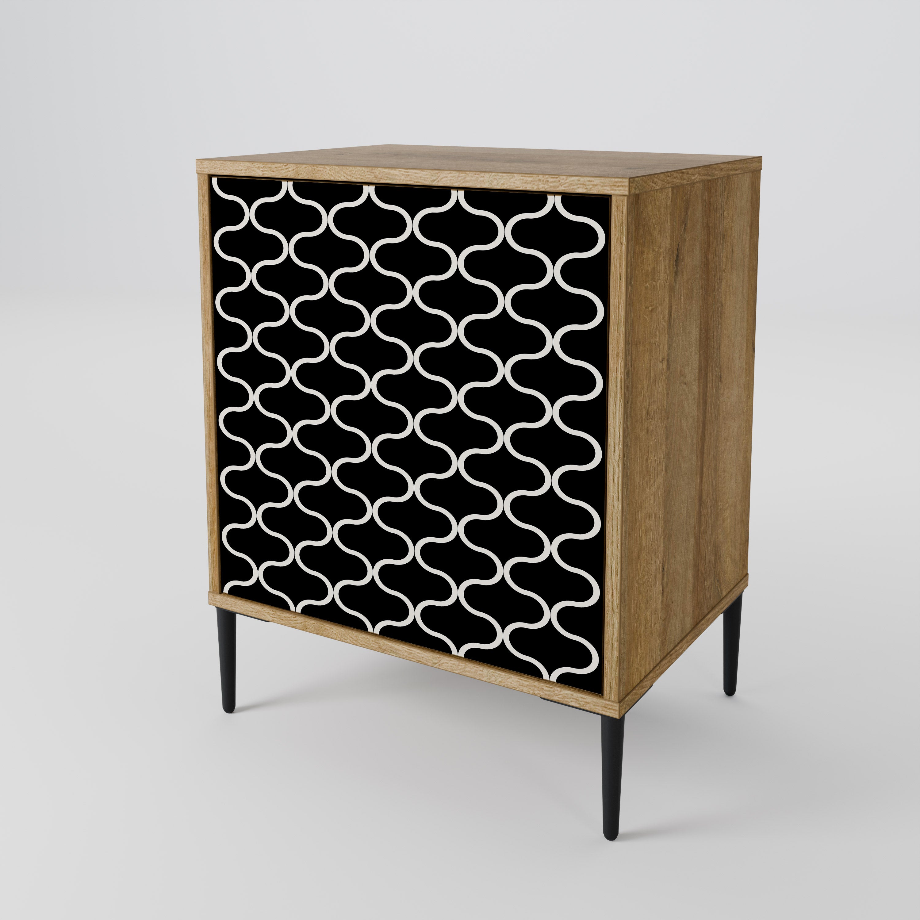 TESSELATED BLACKNESS 1-Door Sideboard