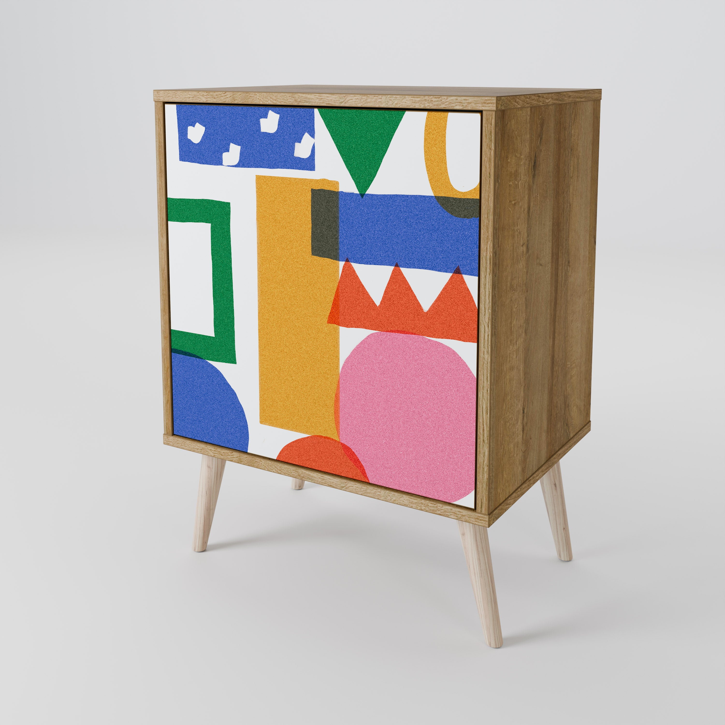 GEOMETRIC GLIMMER 1-Door Sideboard