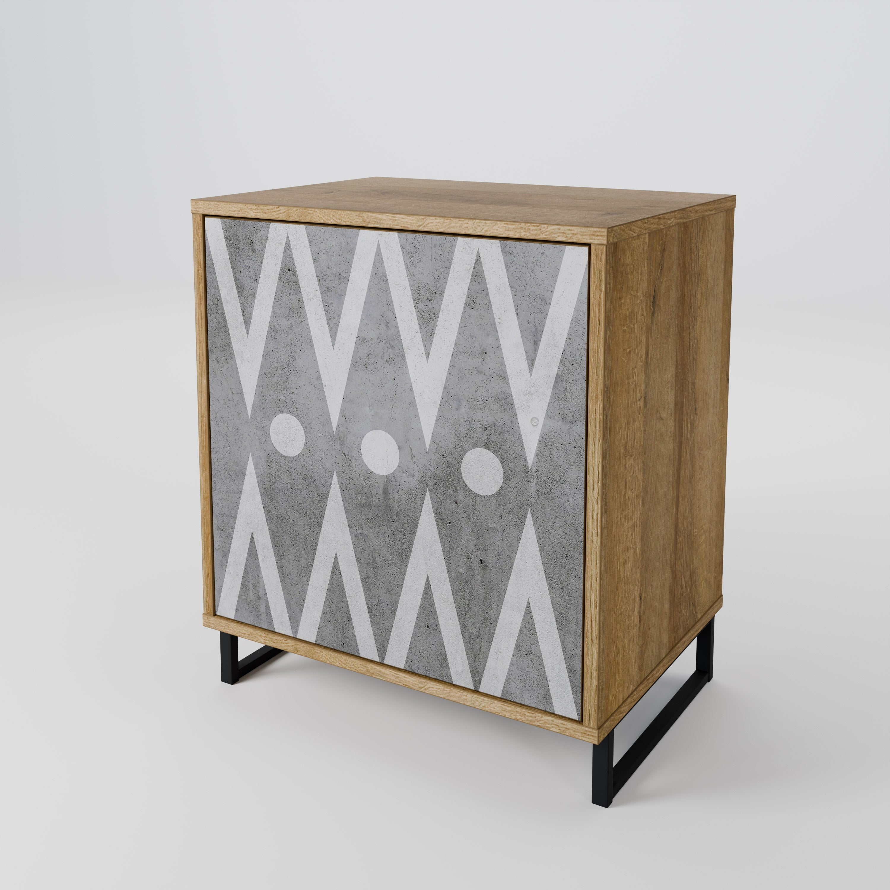 SHARP EDGES 1-Door Sideboard