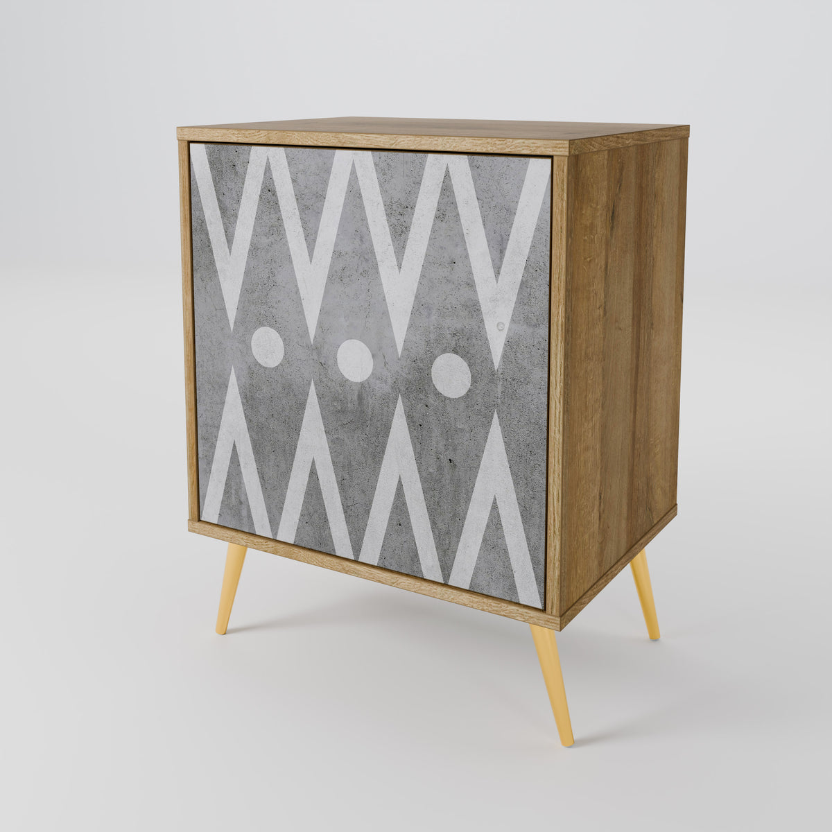 SHARP EDGES 1-Door Sideboard
