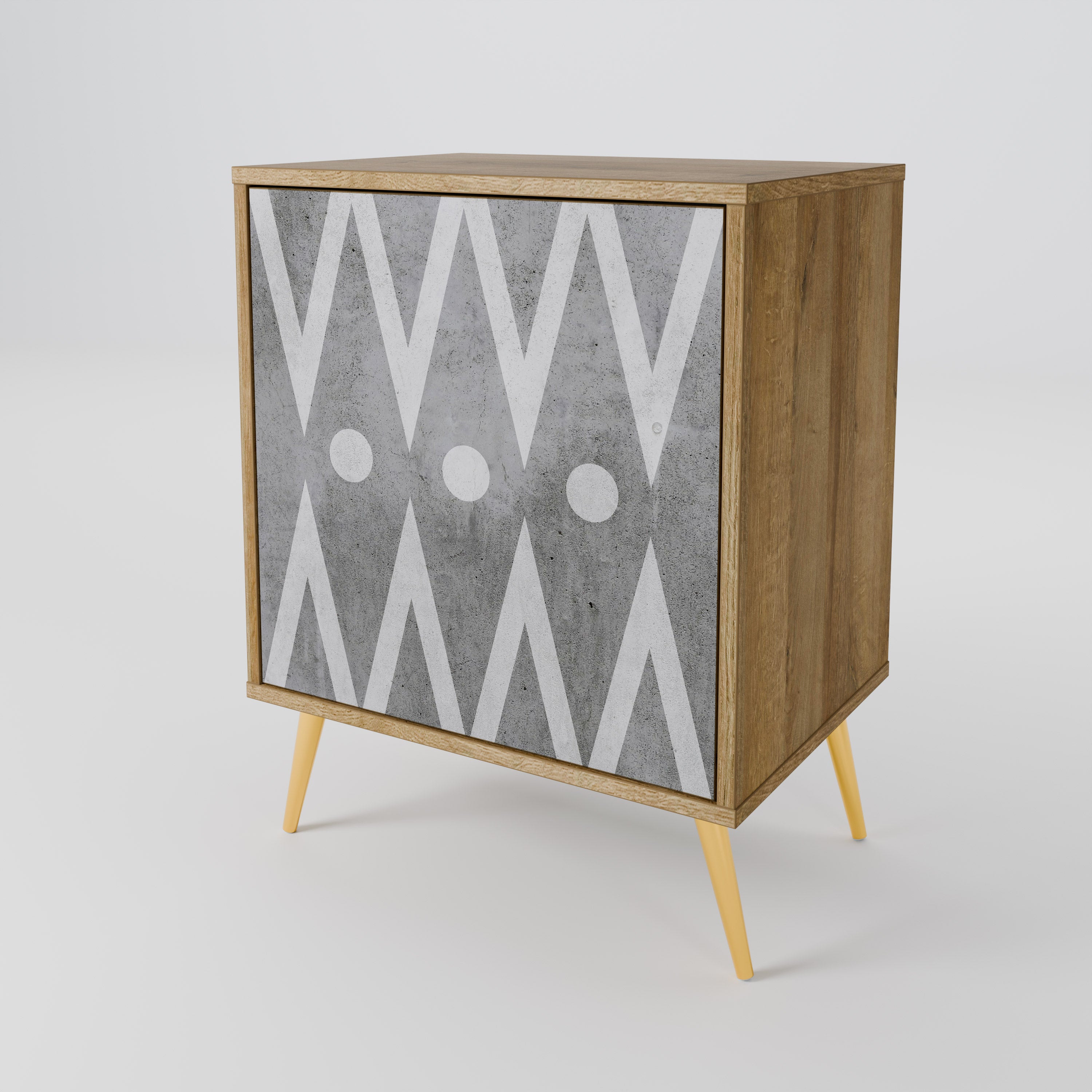 SHARP EDGES 1-Door Sideboard