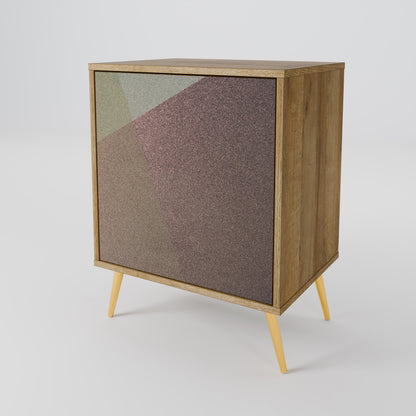 BEIGE GEOMETRY 1-Door Sideboard