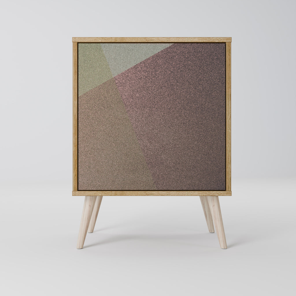 BEIGE GEOMETRY 1-Door Sideboard