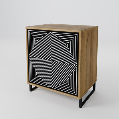 POLYGON ILLUSION 1-Door Sideboard